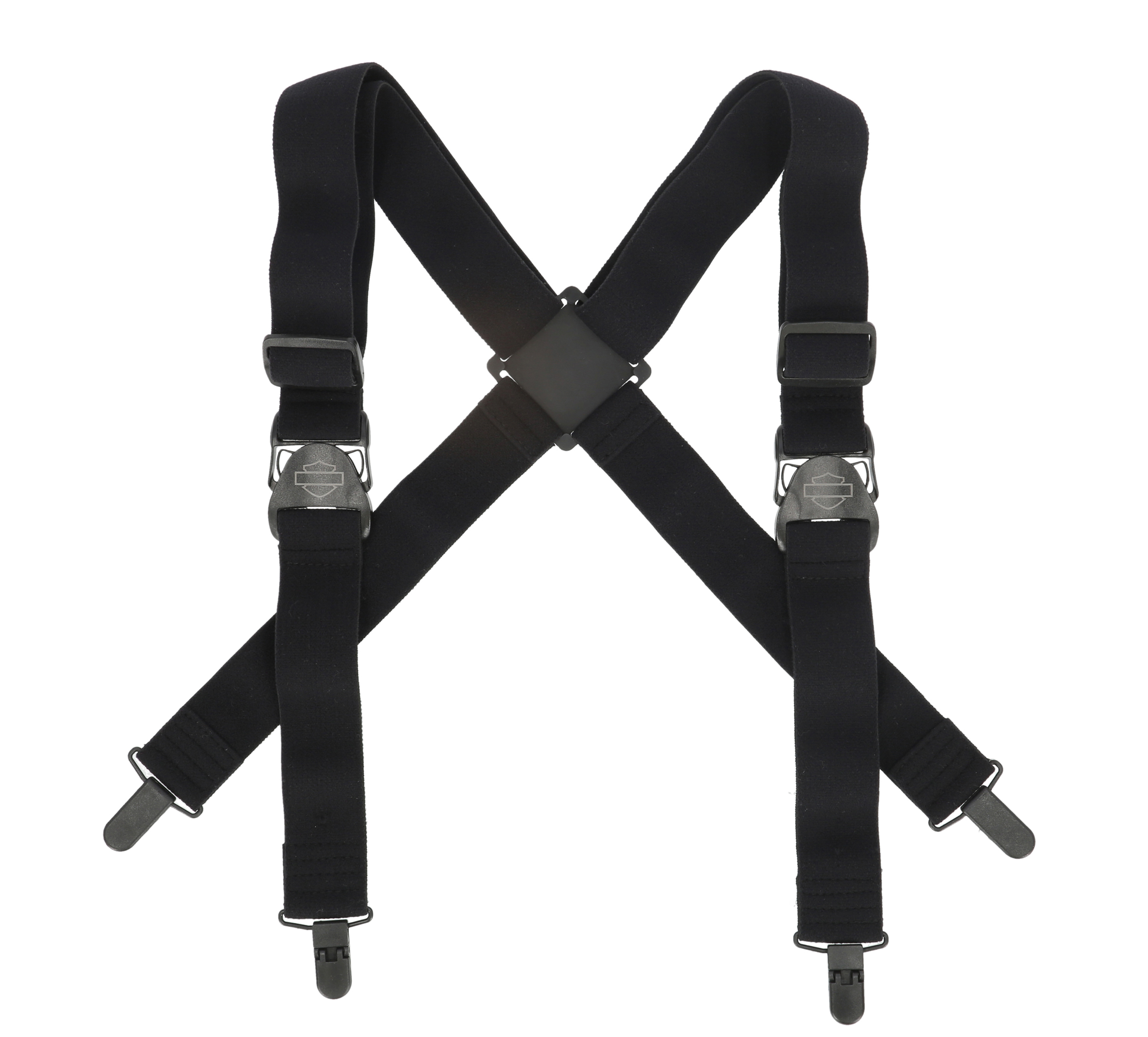 Bar & Shield Suspenders in Black