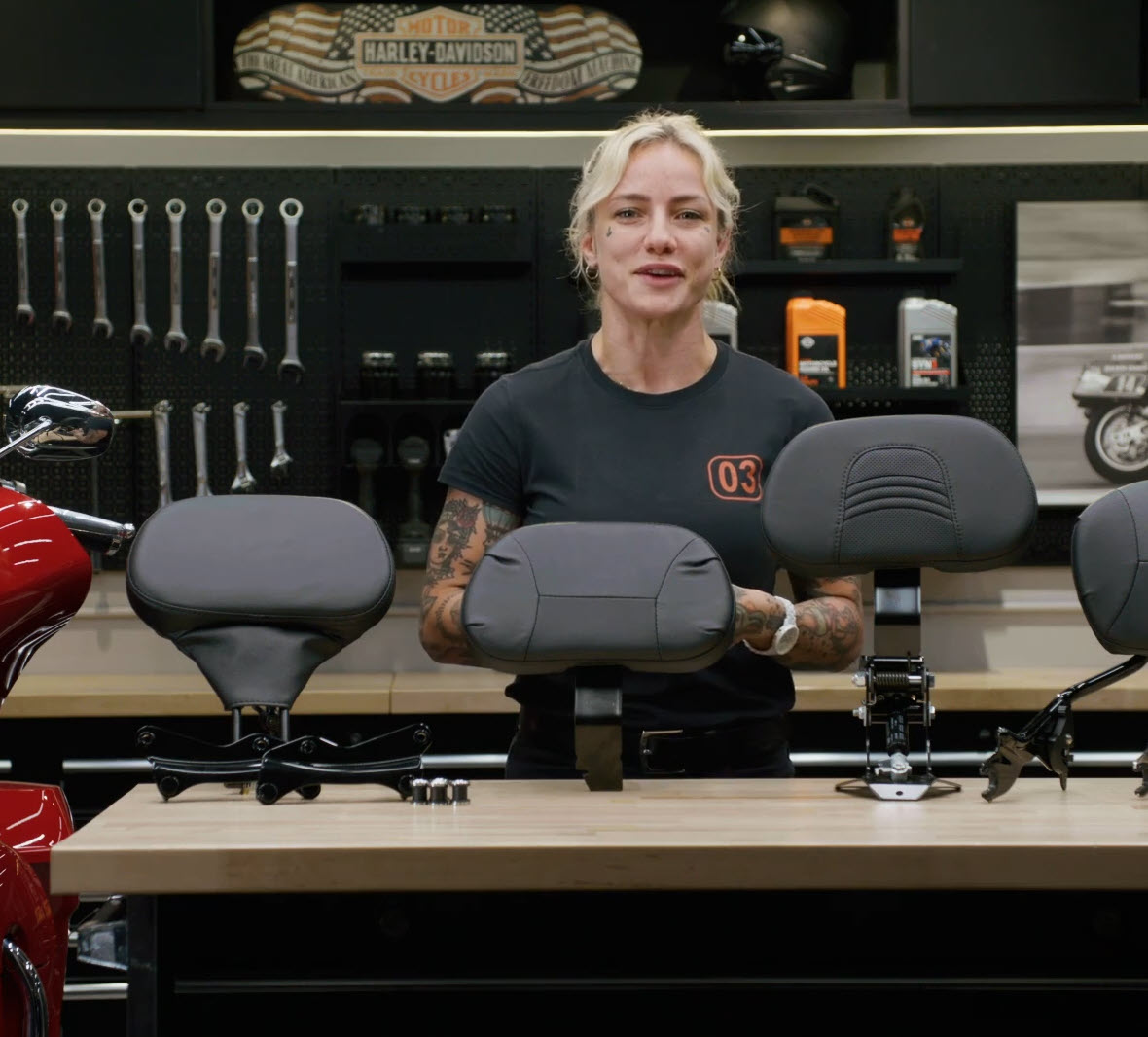 Adjustable Rider Backrest Mounting Kit