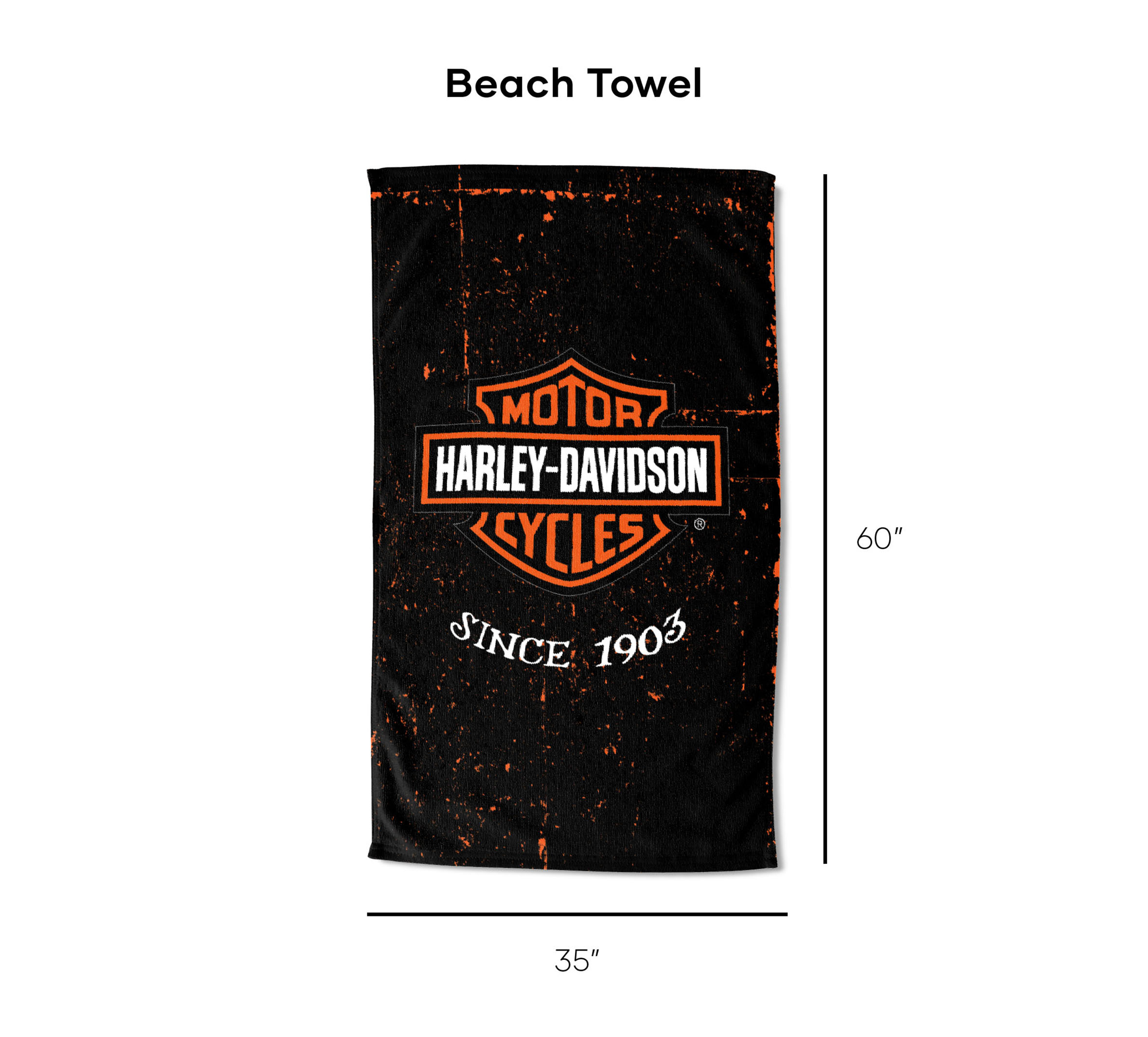 35x60 Bar & Shield Industrial Beach Towel