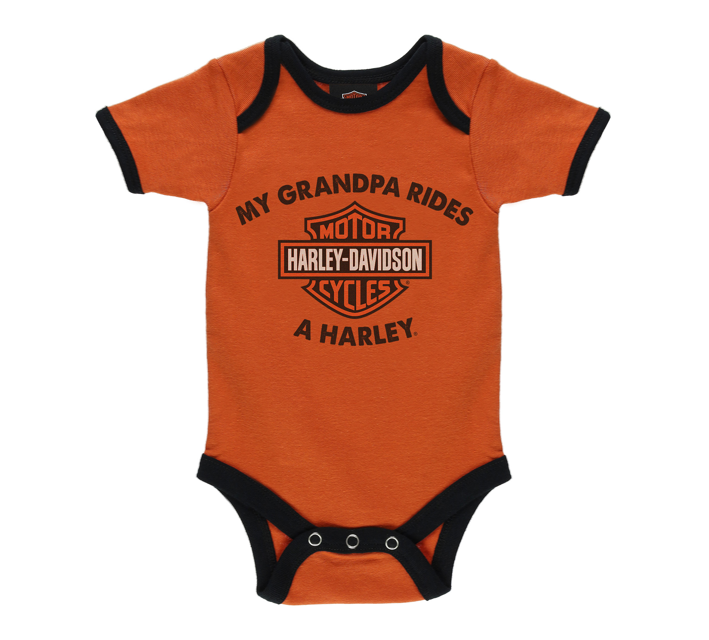 Infant Boys Grandpa Rides a Harley Rib Bodysuit 2 Pack