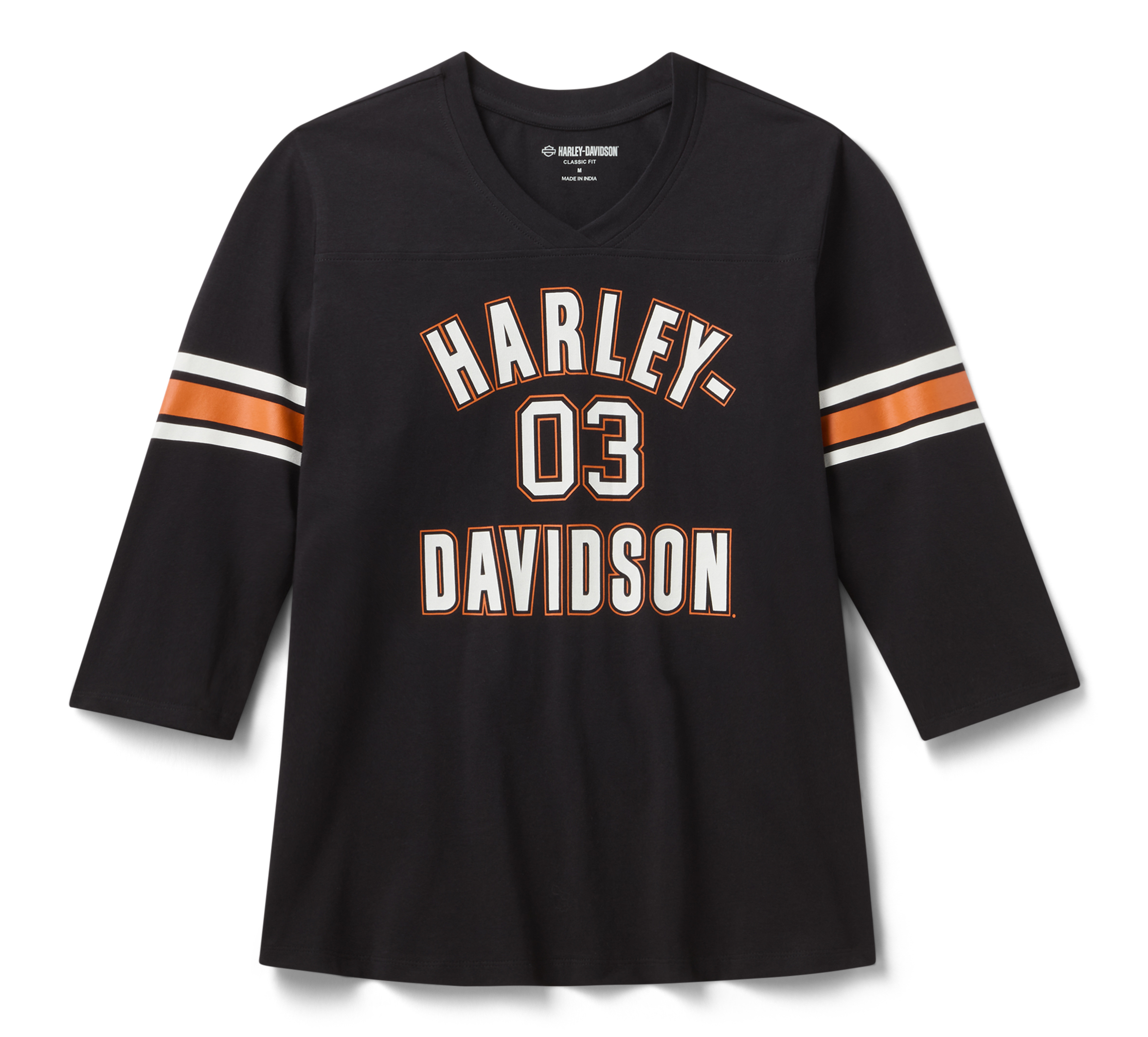 Women's H-D Essential 3/4 Sleeve V Neck | Harley-Davidson APAC