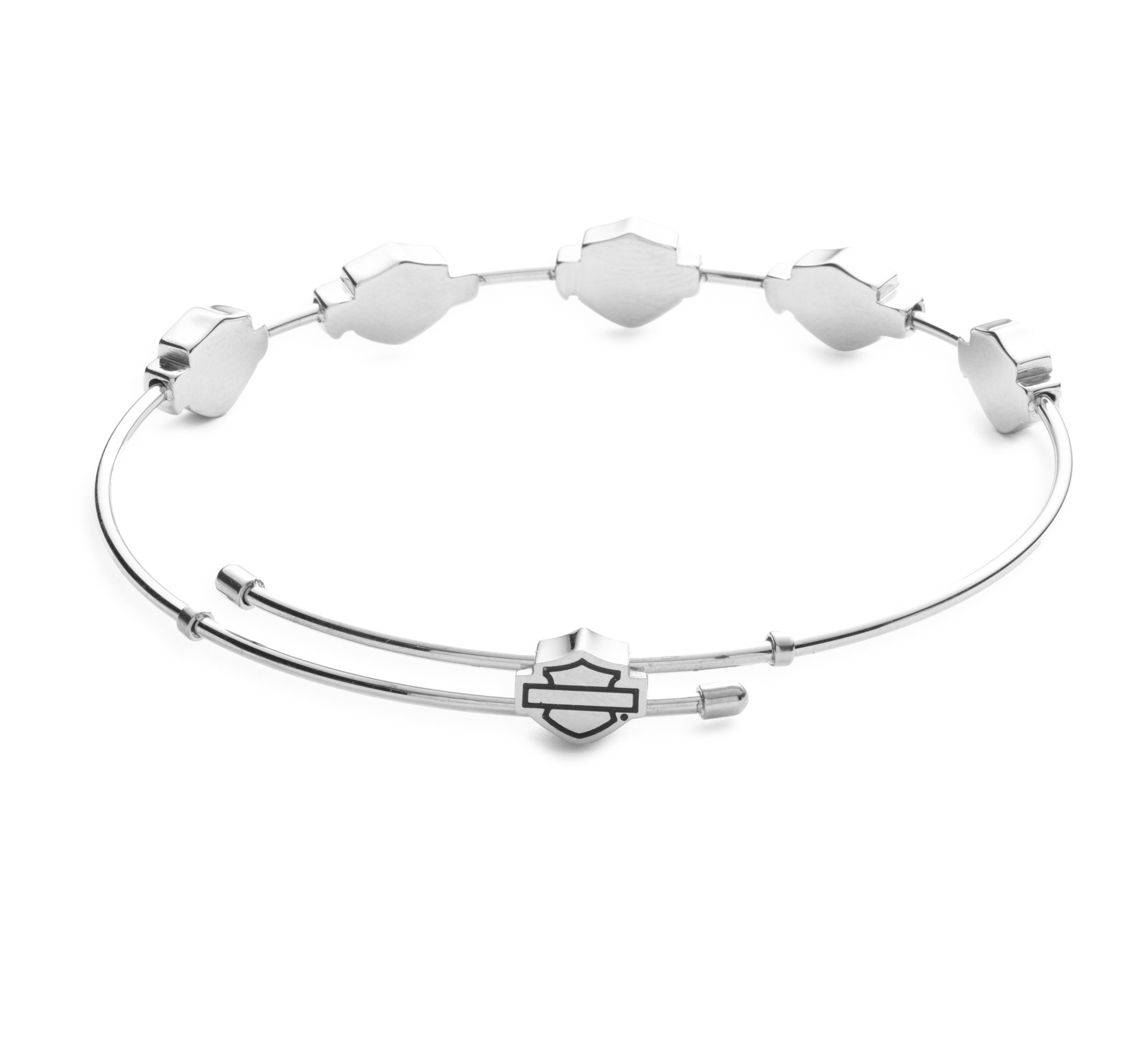 Women's Bar & Shield Bangle Bracelet