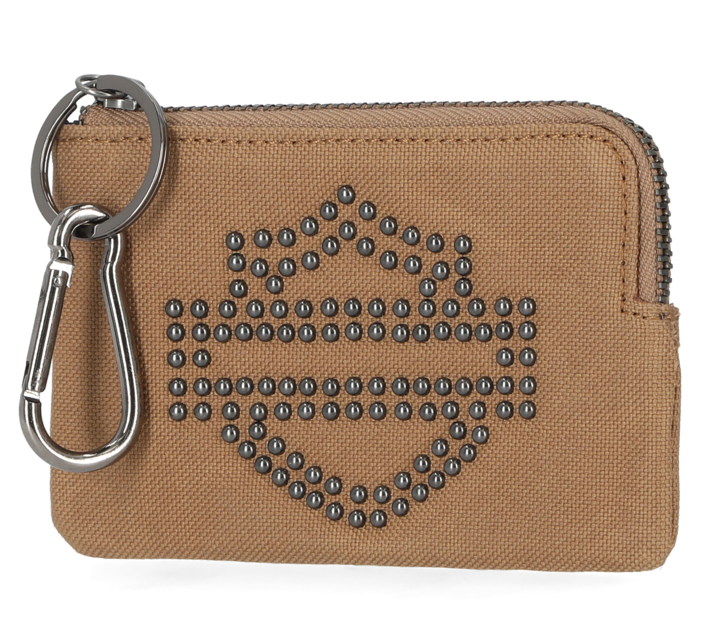 Bar & Shield Studded Key Case Wallet