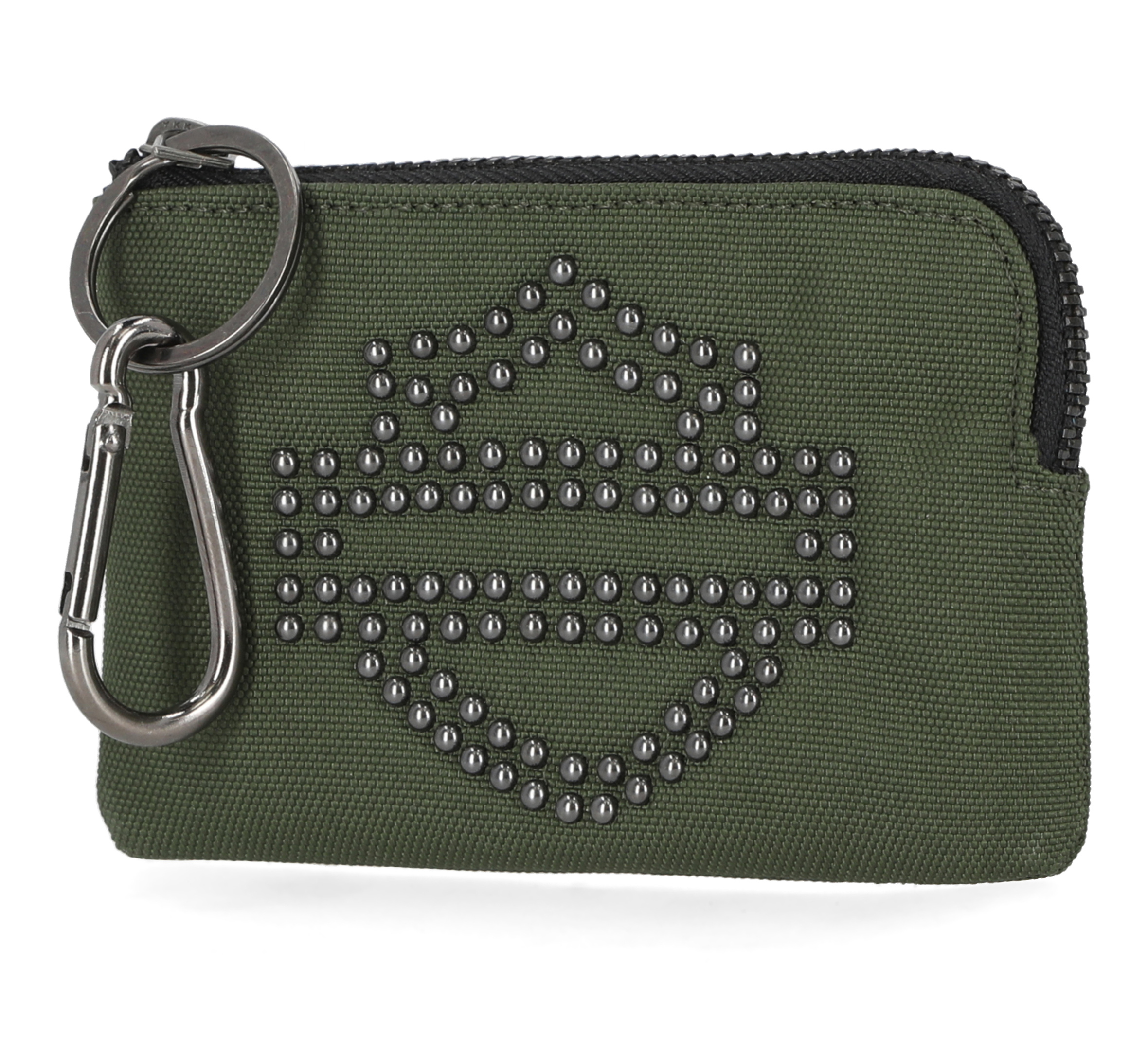 Bar & Shield Studded Key Case Wallet