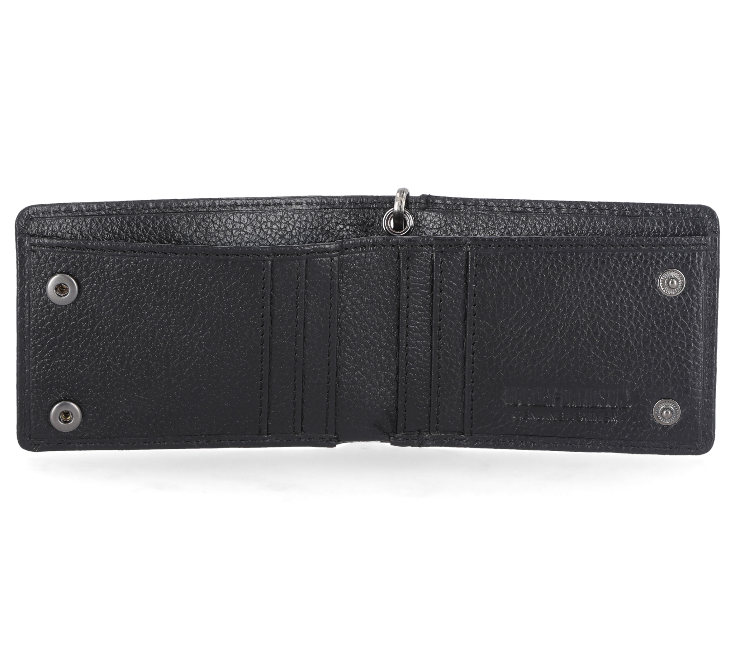 Bar & Shield Front Pocket Wallet With Chain