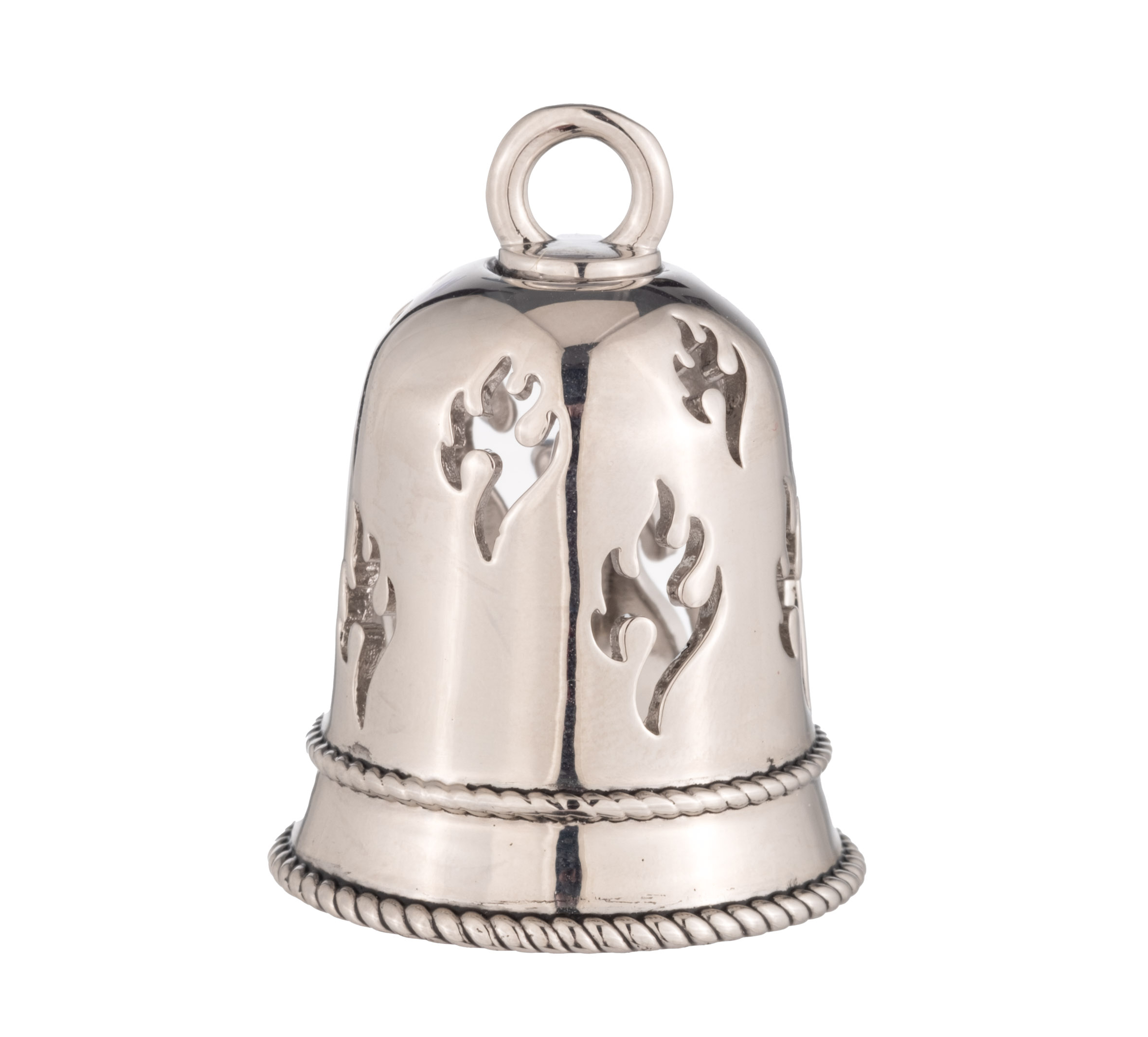Bar & Shield with Flame Cutout Ride Bell