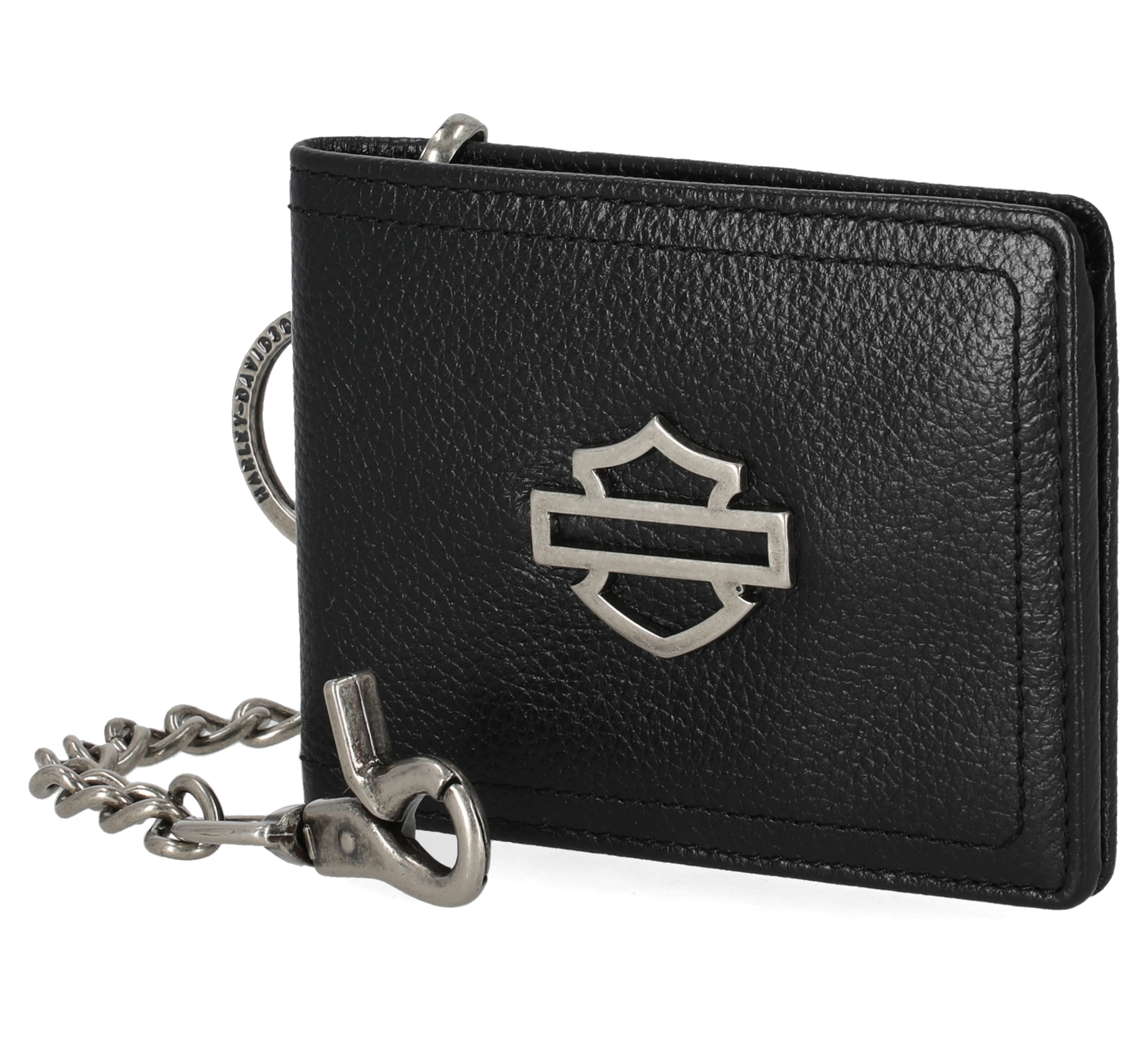 Open Bar & Shield Slim BiFold Chain Wallet