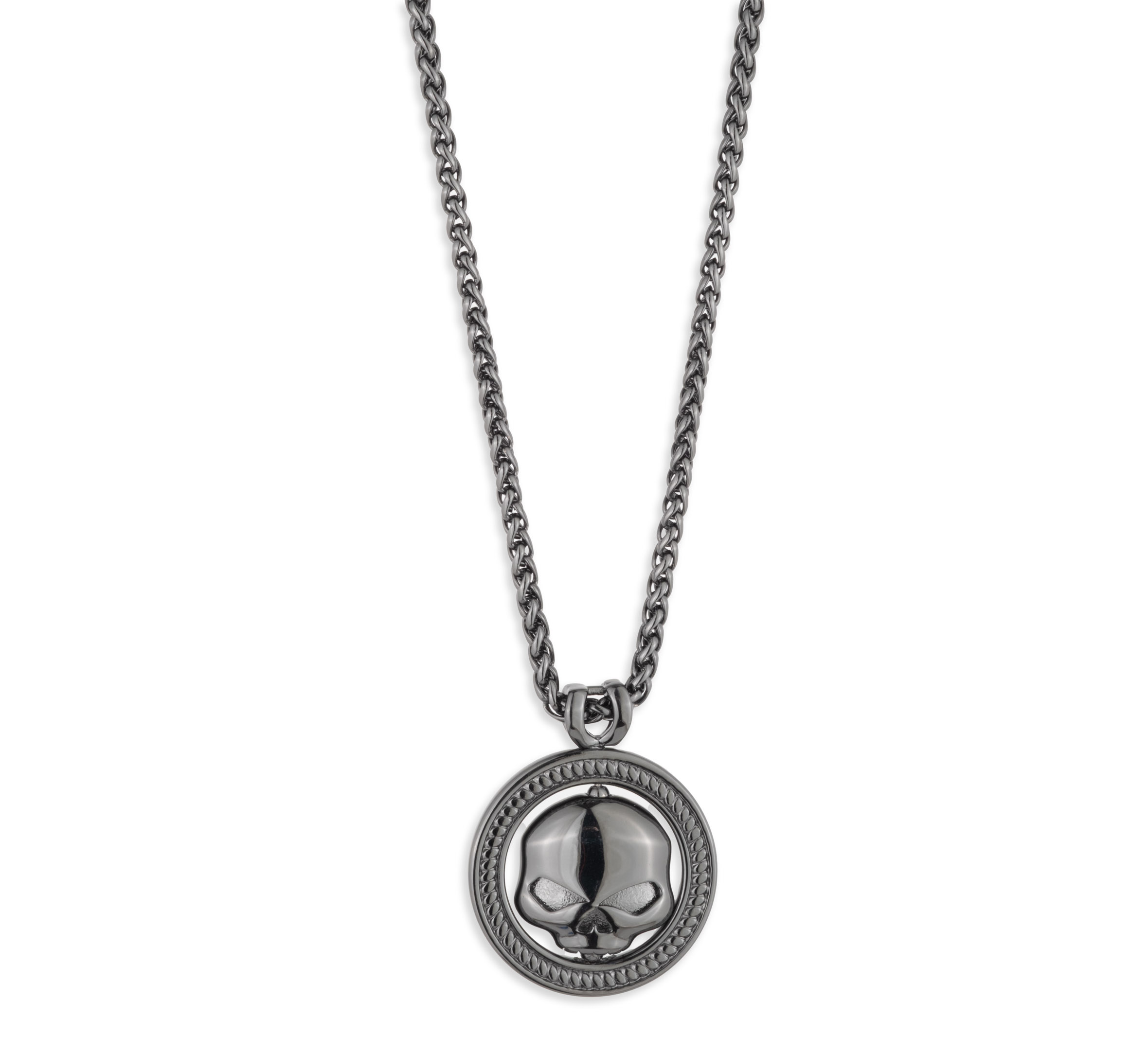 Men's 26" Round Willie G Pendant Necklace