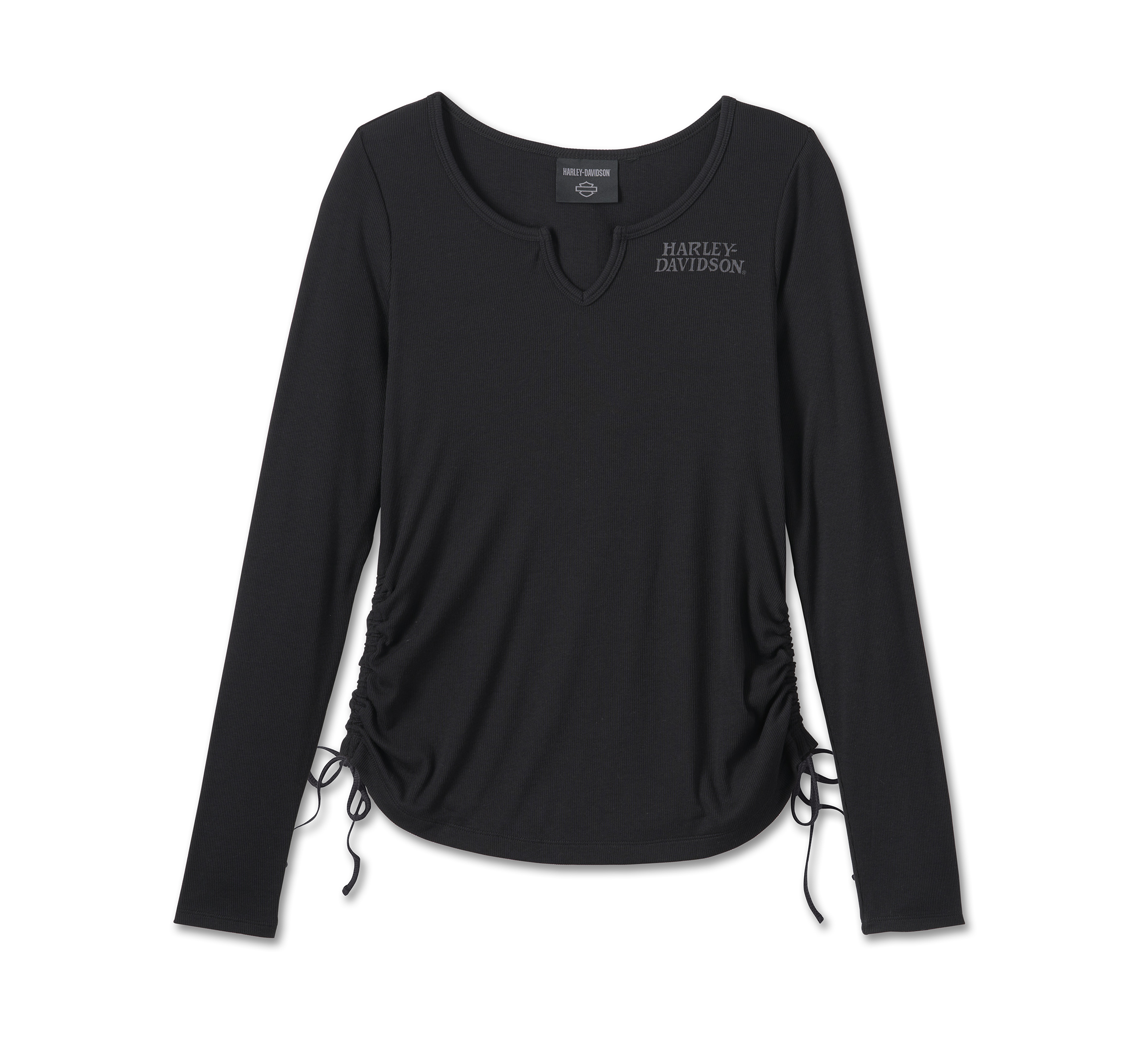 Women's Willie G ® Skull Tie Notch Neck Knit Top