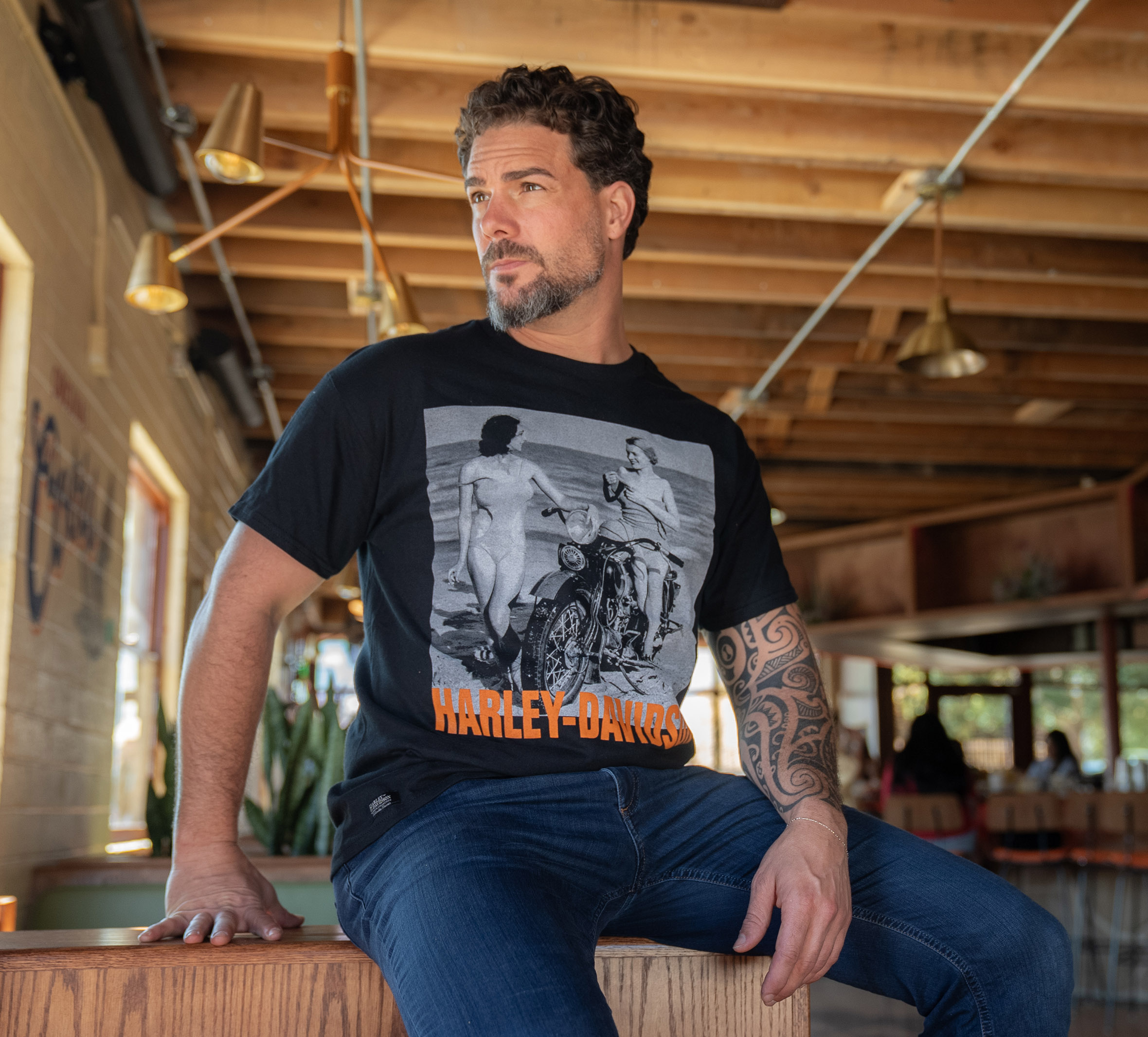 Men's Girls at the Beach Photo Tee