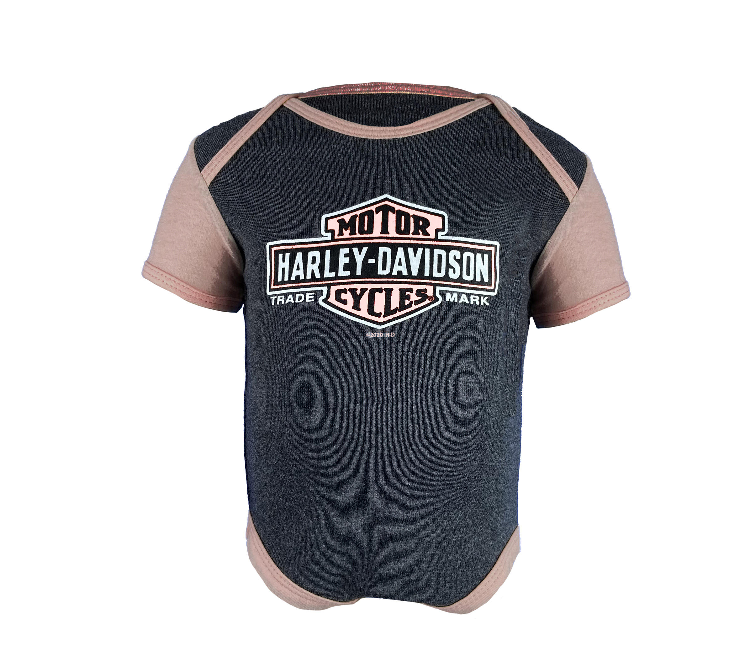 Infant Girls's Ribbed 2 Pack Bodysuits - Grey/ Dusty Pink