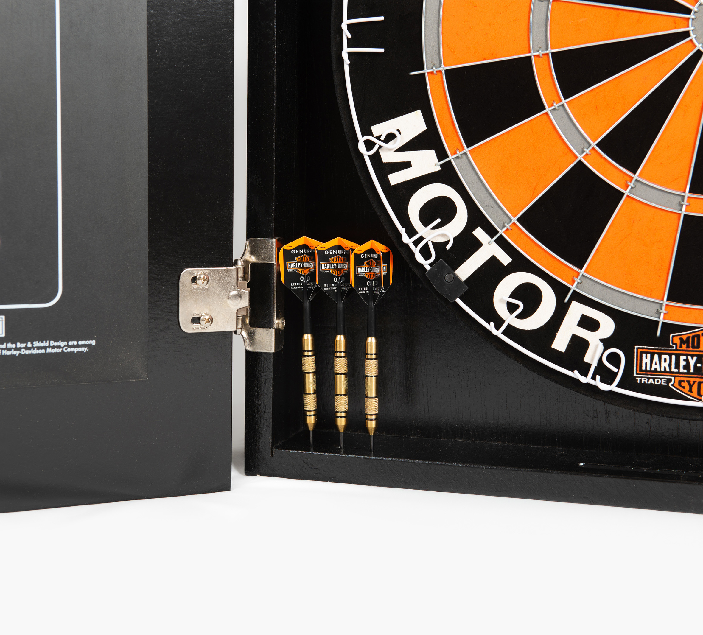 H-D Genuine Oil Can Dartboard Cabinet Kit