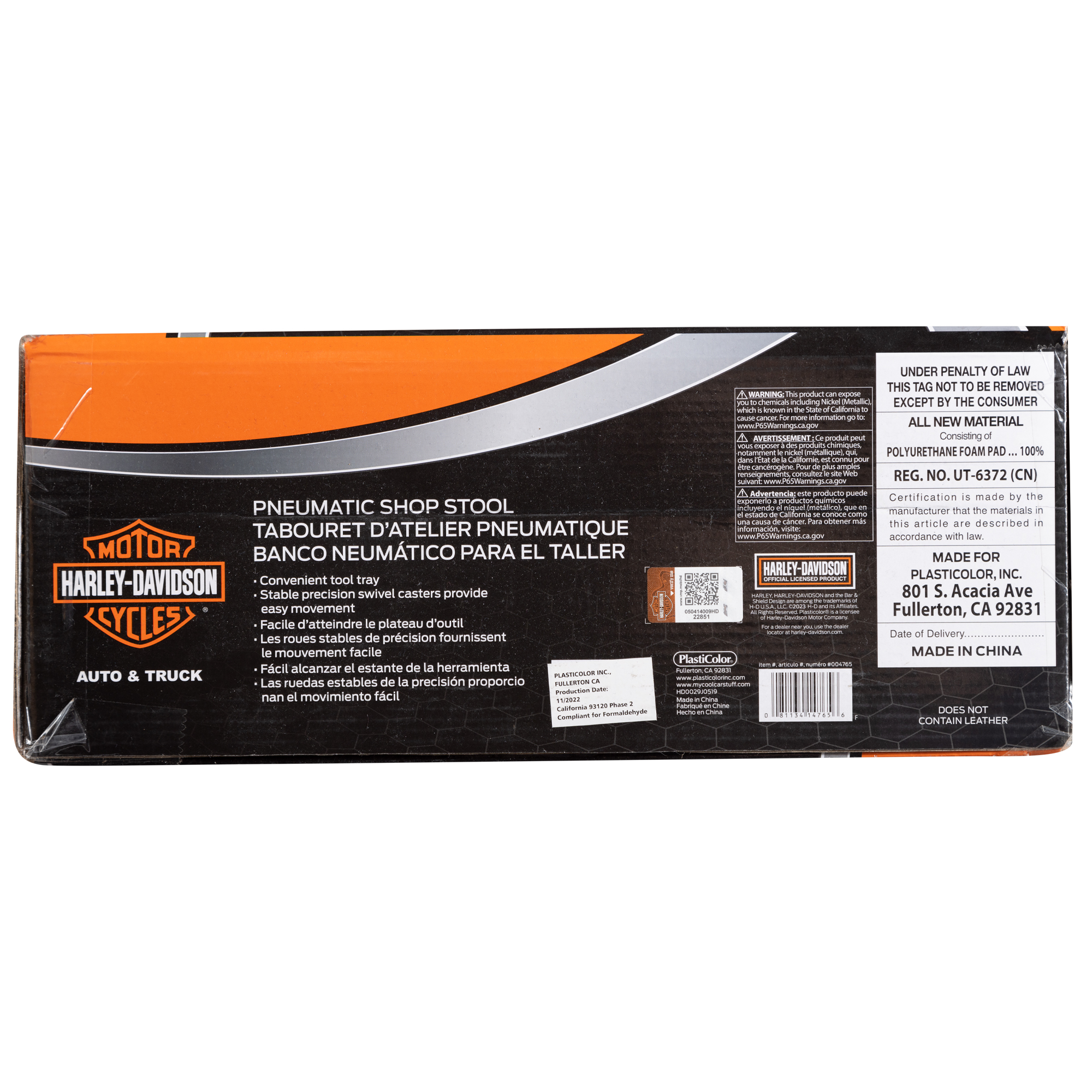 Skull Shop Pneumatic Stool