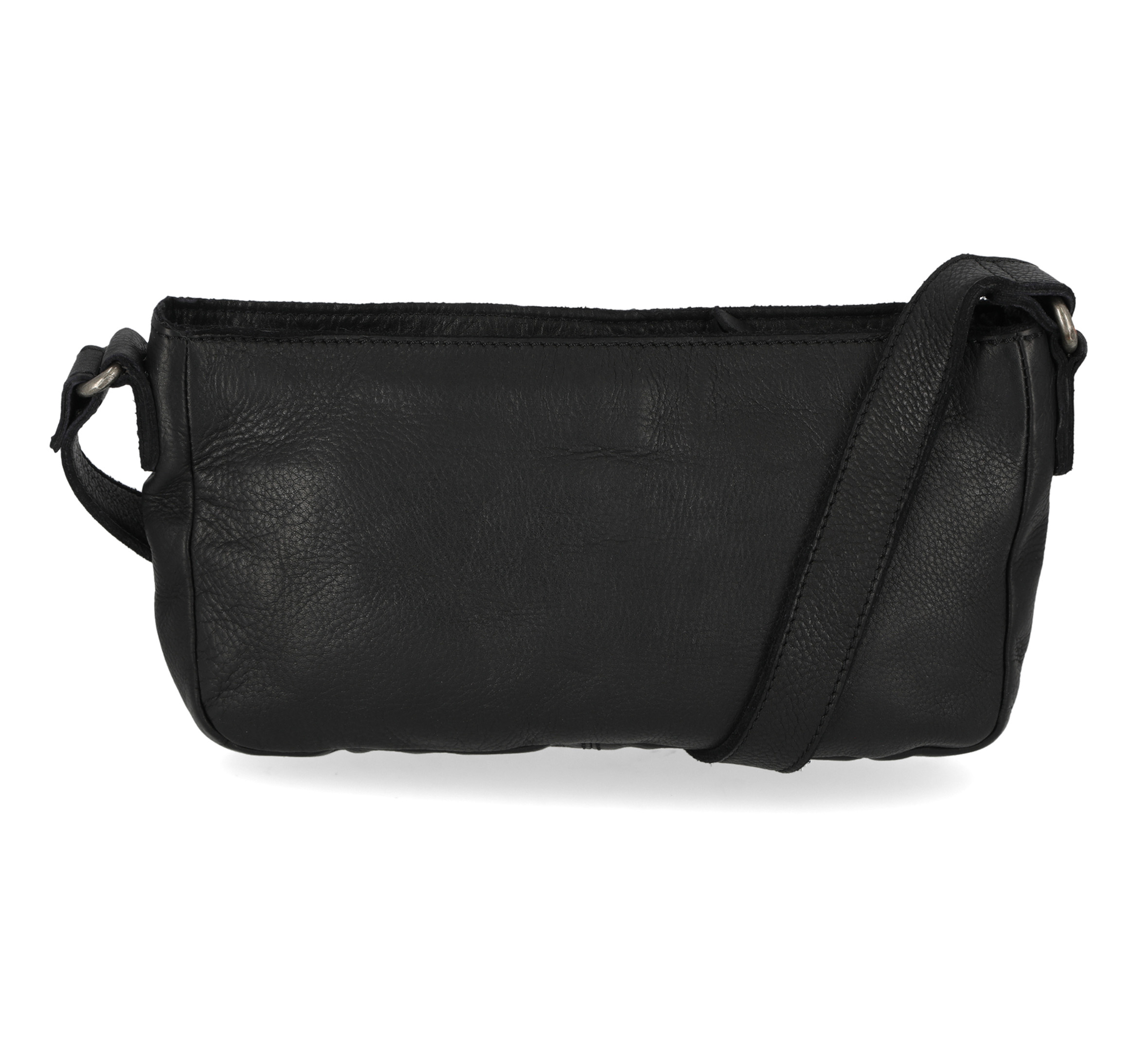 Womens Washed Leather Shoulder Bag