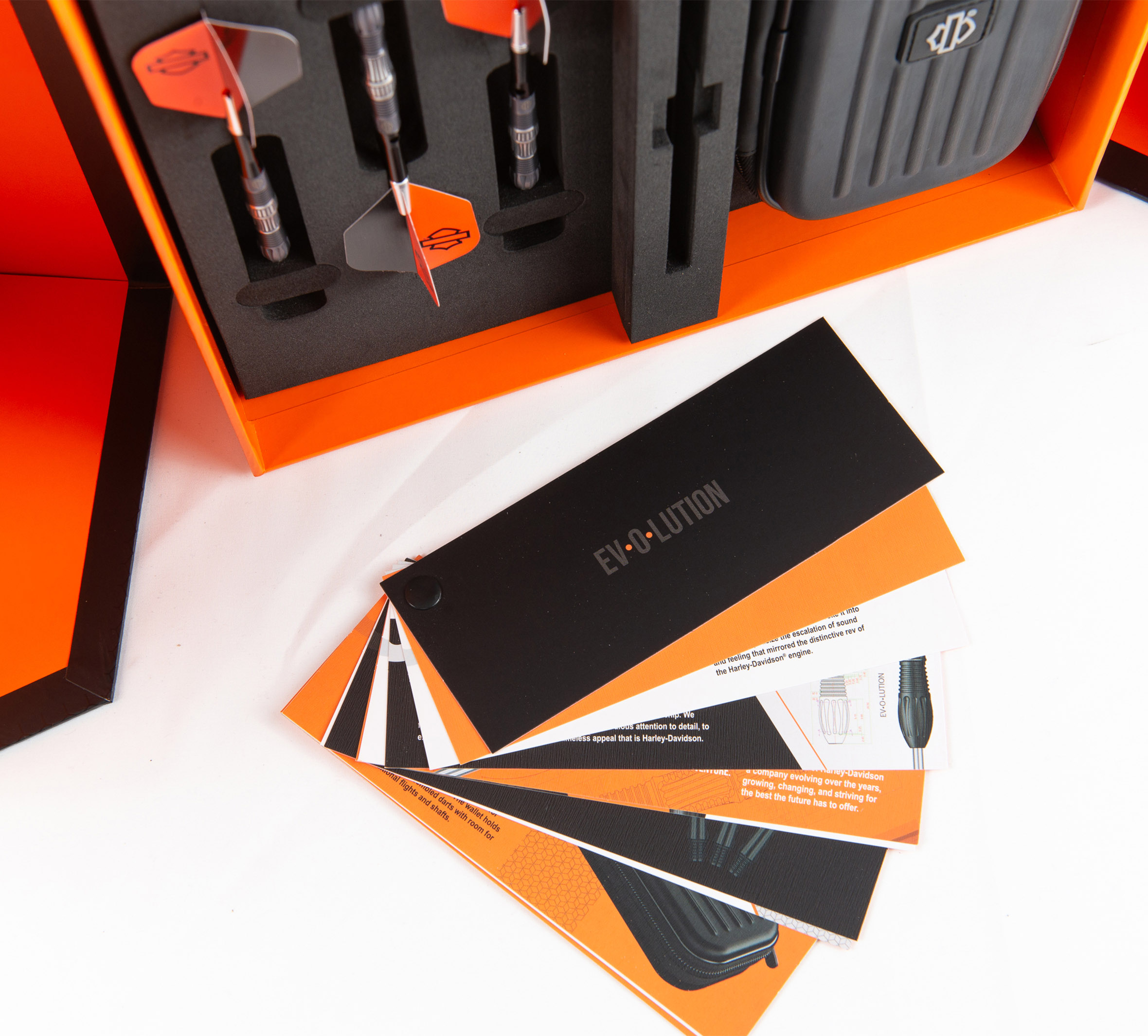 H-D EV-O-LUTION Laser Engraved Tungsten Boxed Dart Set