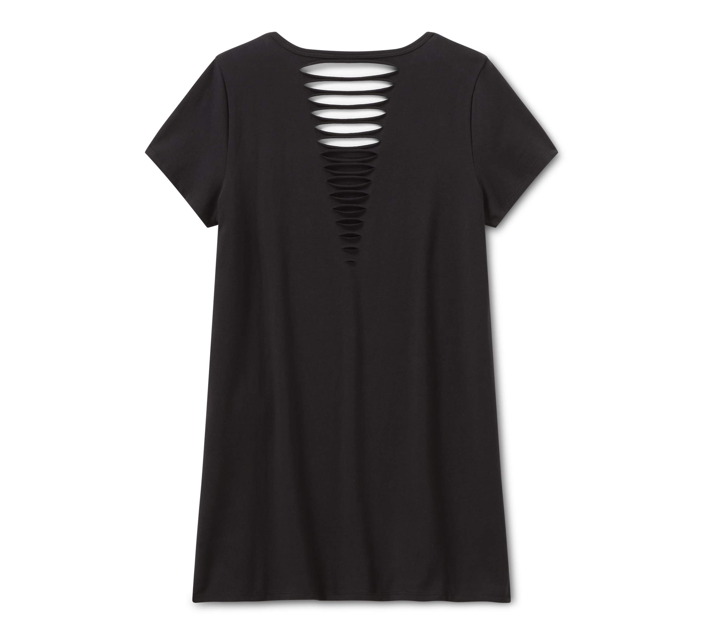 Women's Bling Sabotage Short Sleeve Rip & Repair Tunic | Harley