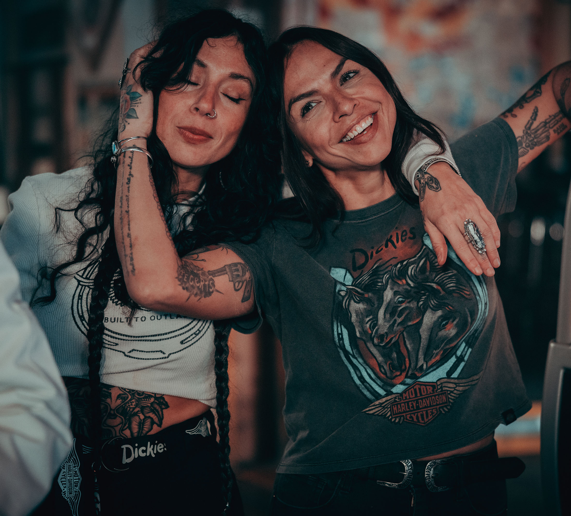 Women's Dickies x H-D Triple Horse Boxy Fit Tee