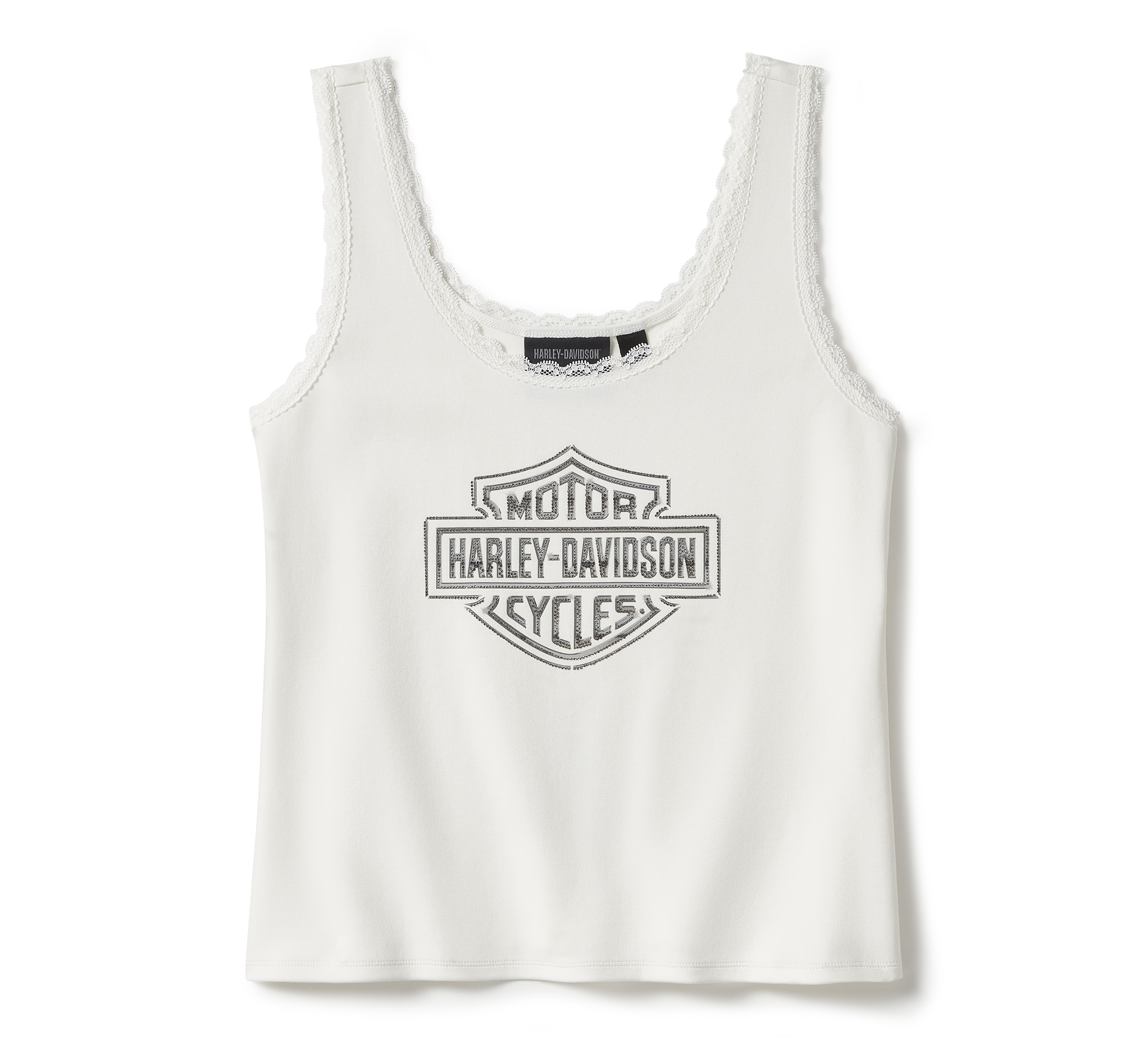 Women's Essential Bling Lace Trim Tank