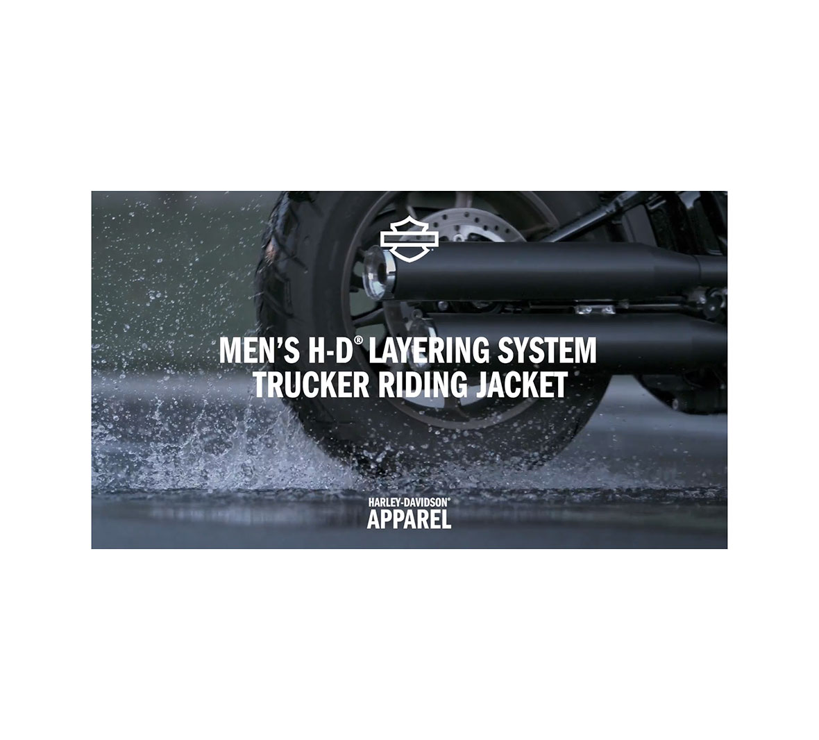 Men's H-D Flex Layering System Trucker Riding Jacket