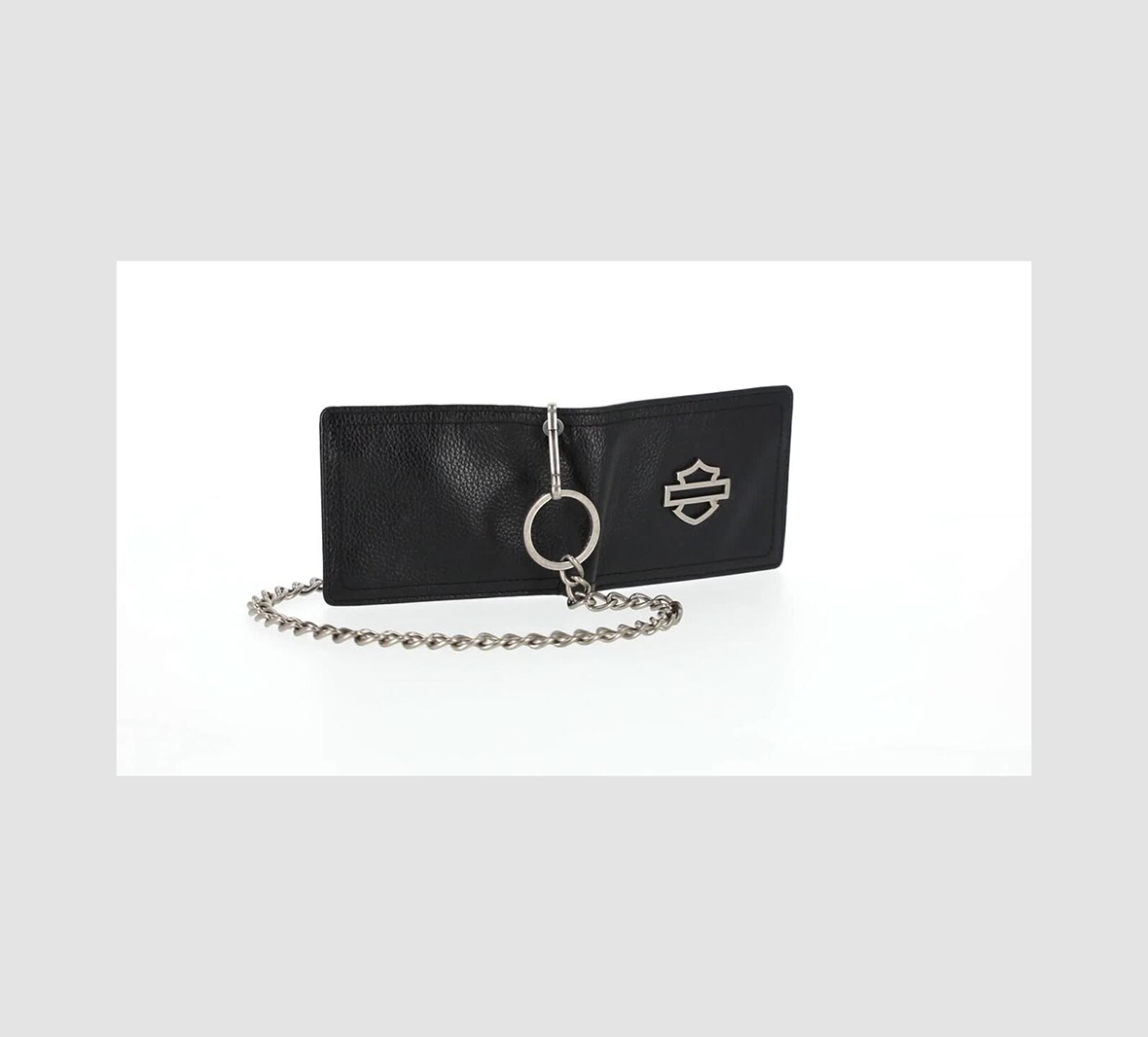 Open Bar & Shield Slim BiFold Chain Wallet