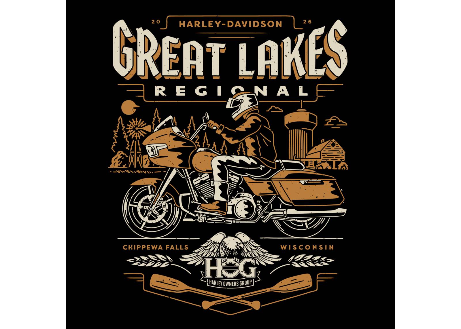 Great Lakes H.O.G. Rally Banner
