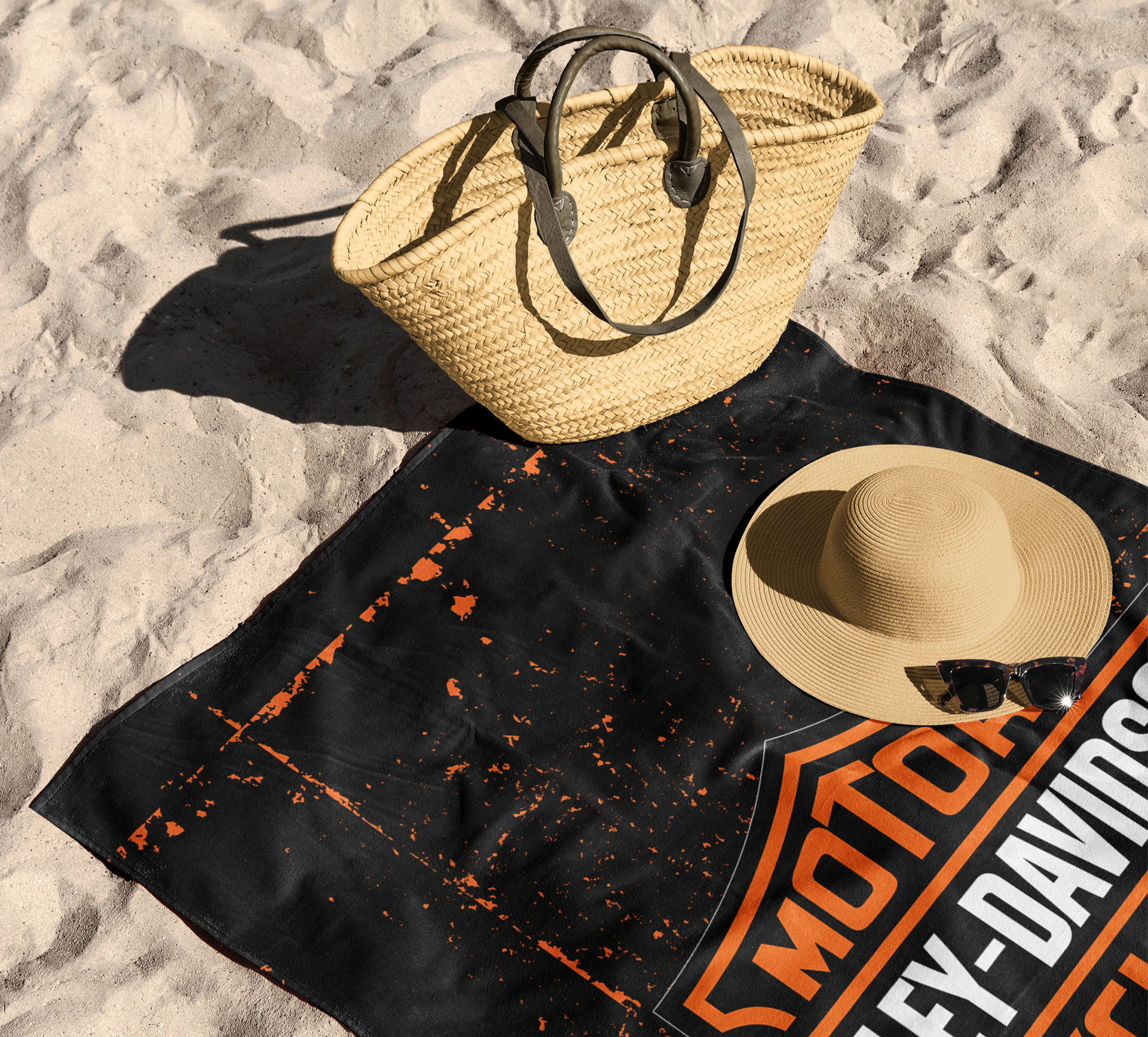 35x60 Bar & Shield Industrial Beach Towel