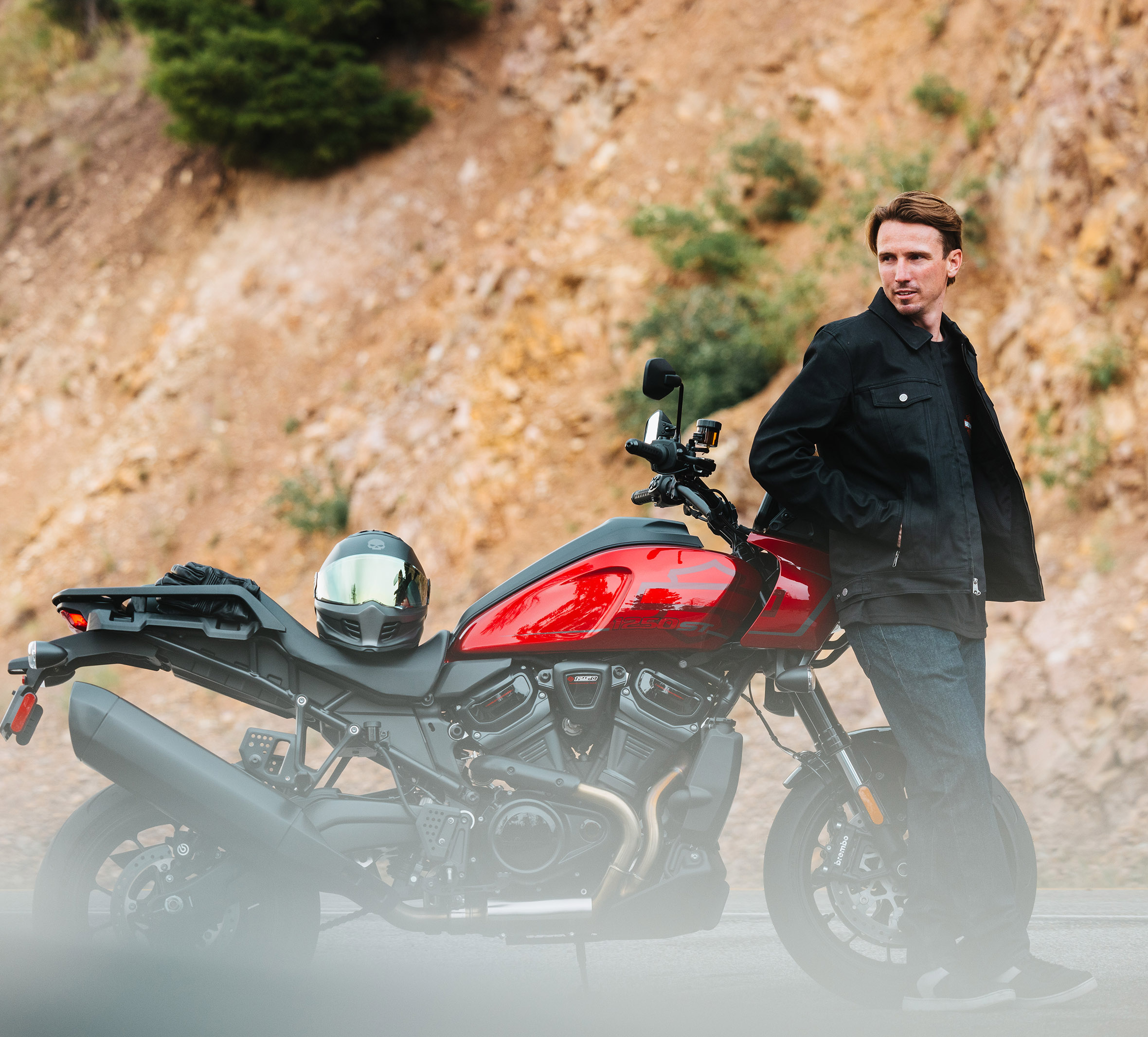 Men's H-D Flex Layering System Trucker Riding Jacket