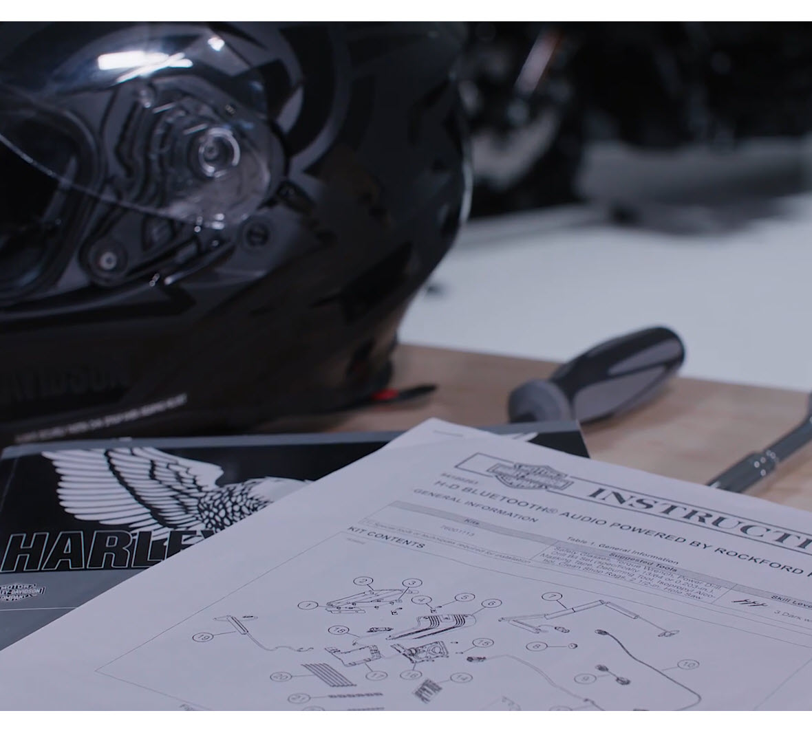 Harley-Davidson Audio powered by Rockford Fosgate Amplifier for Road King Models