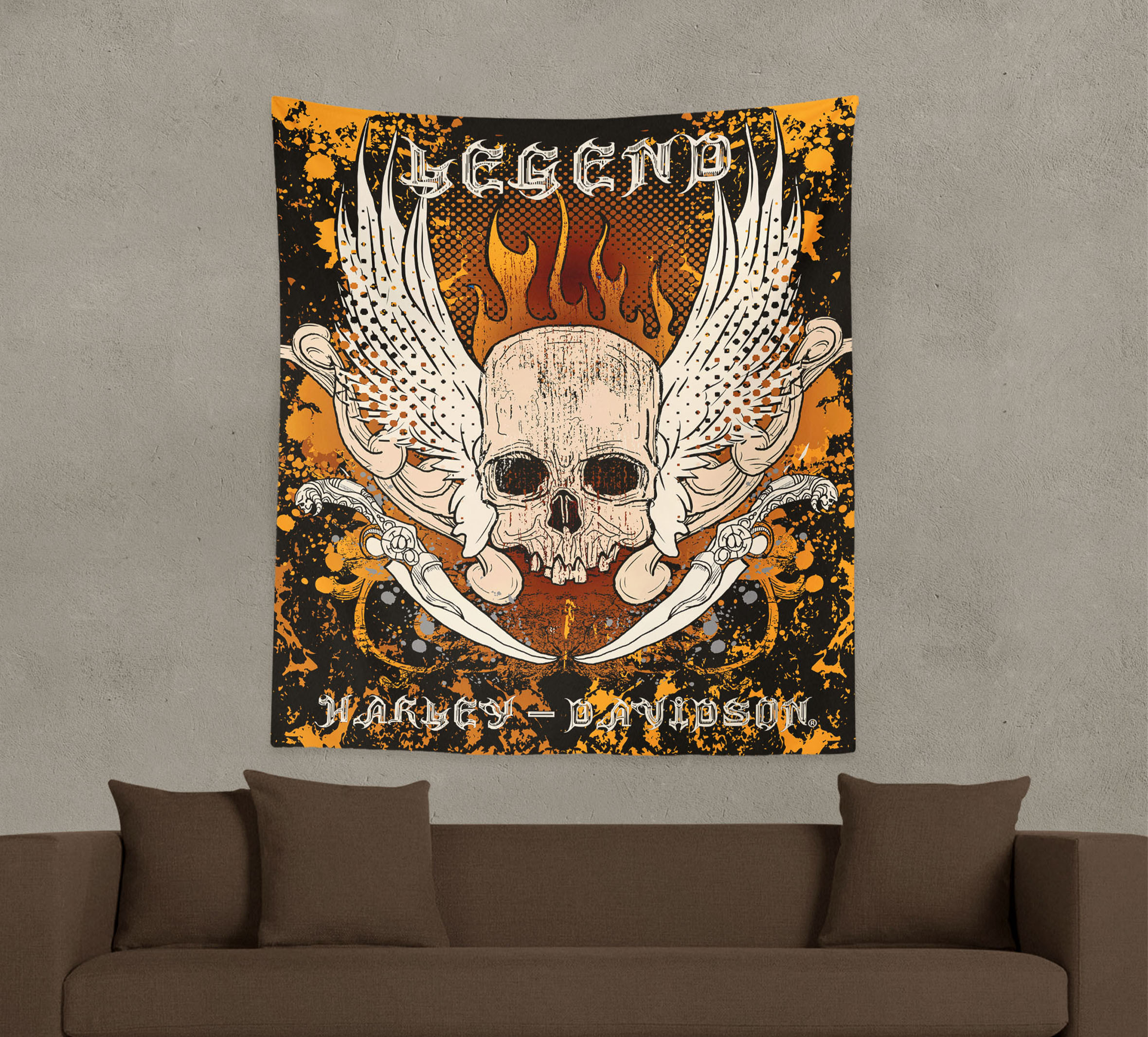 50x60 Skull & Snake Wall Hanging | Harley-Davidson USA