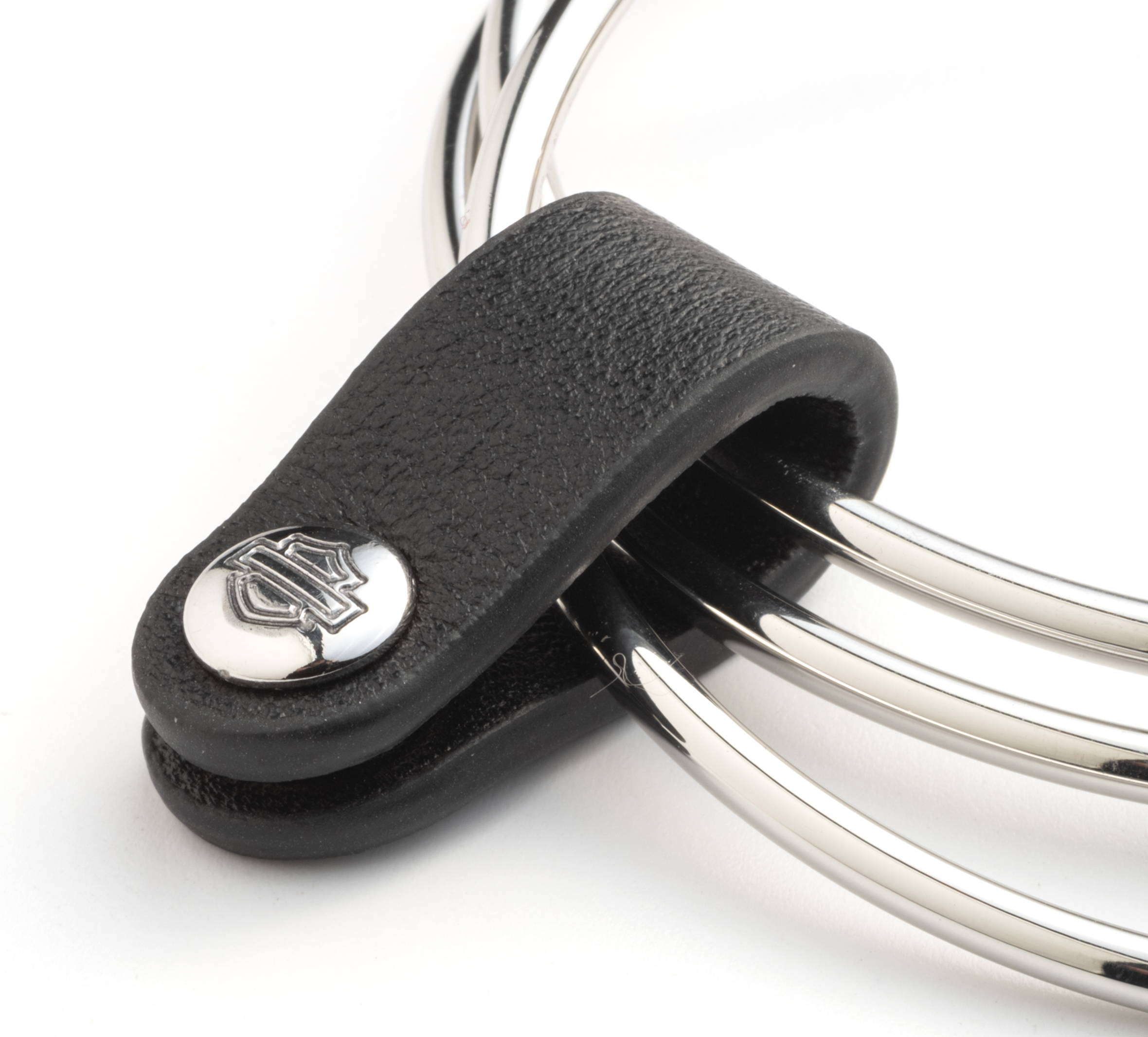 Women's 3 Piece Bar & Shield Charm Bangle Set