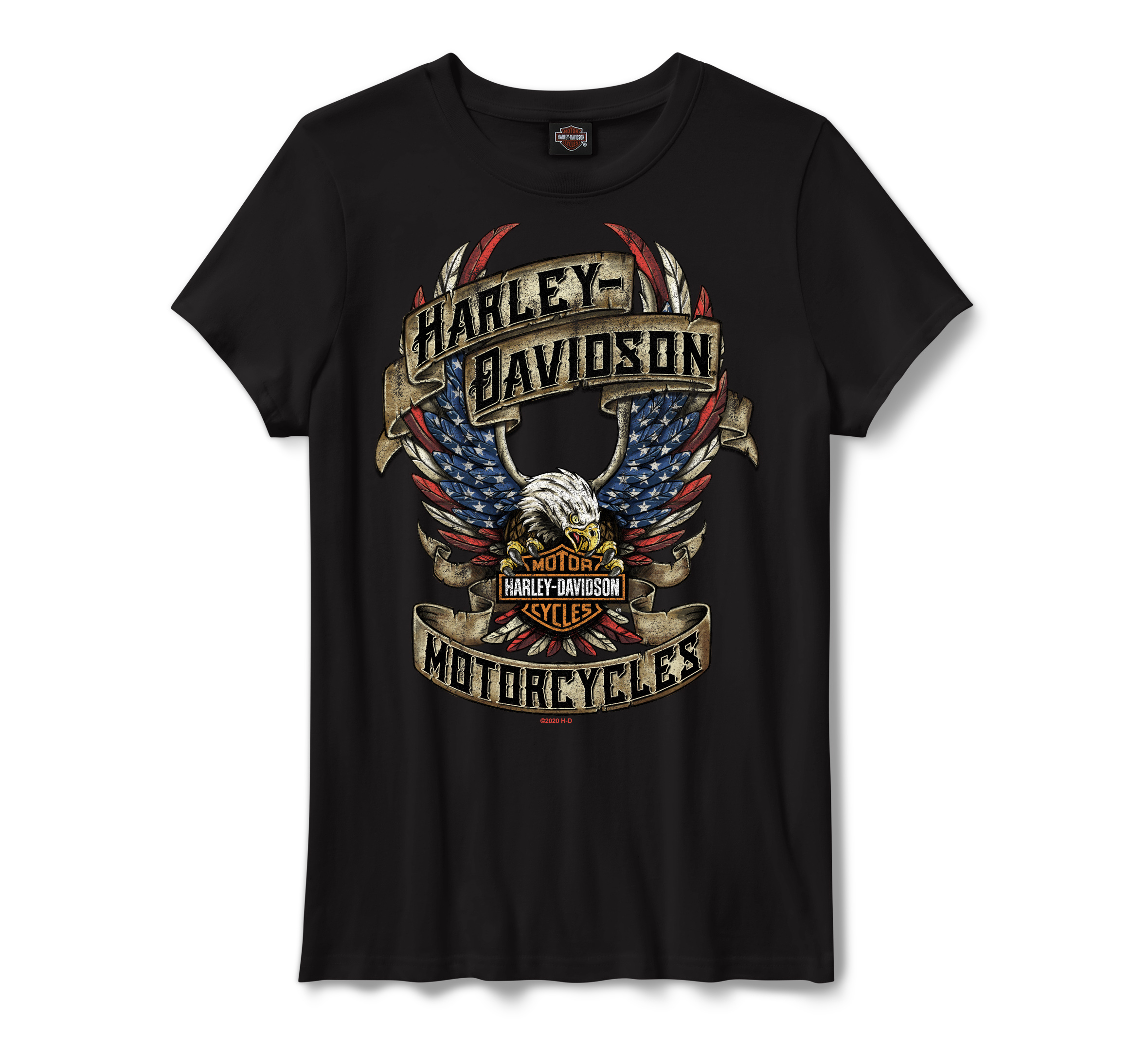 Women's H-D Live & Be Free Short Sleeve Crew Tee