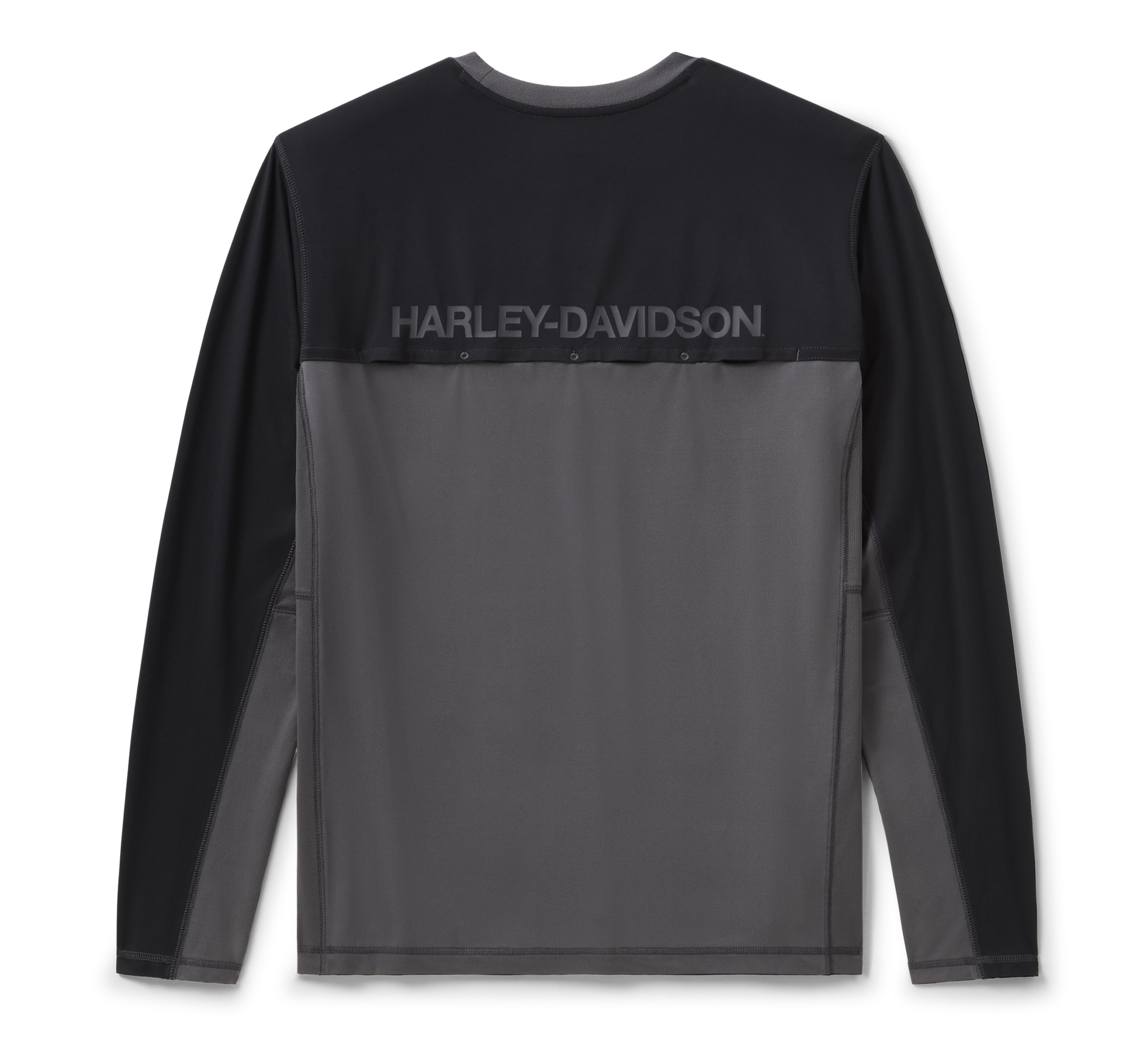 Men's H-D TECH Color Block Vented Long Sleeve Crew | Harley