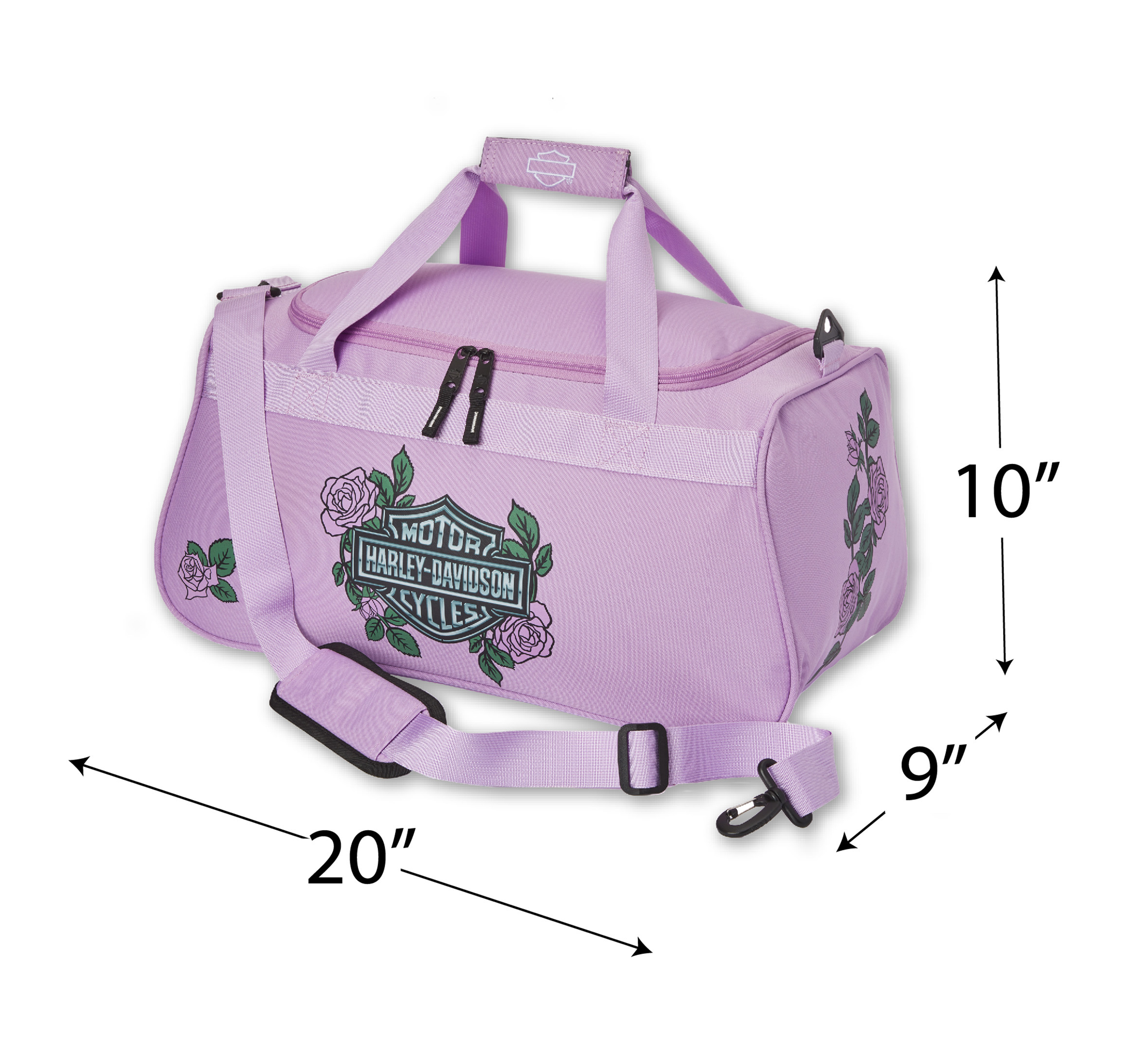 Pink Lavender Roses Duffel Bag | Harley-Davidson USA