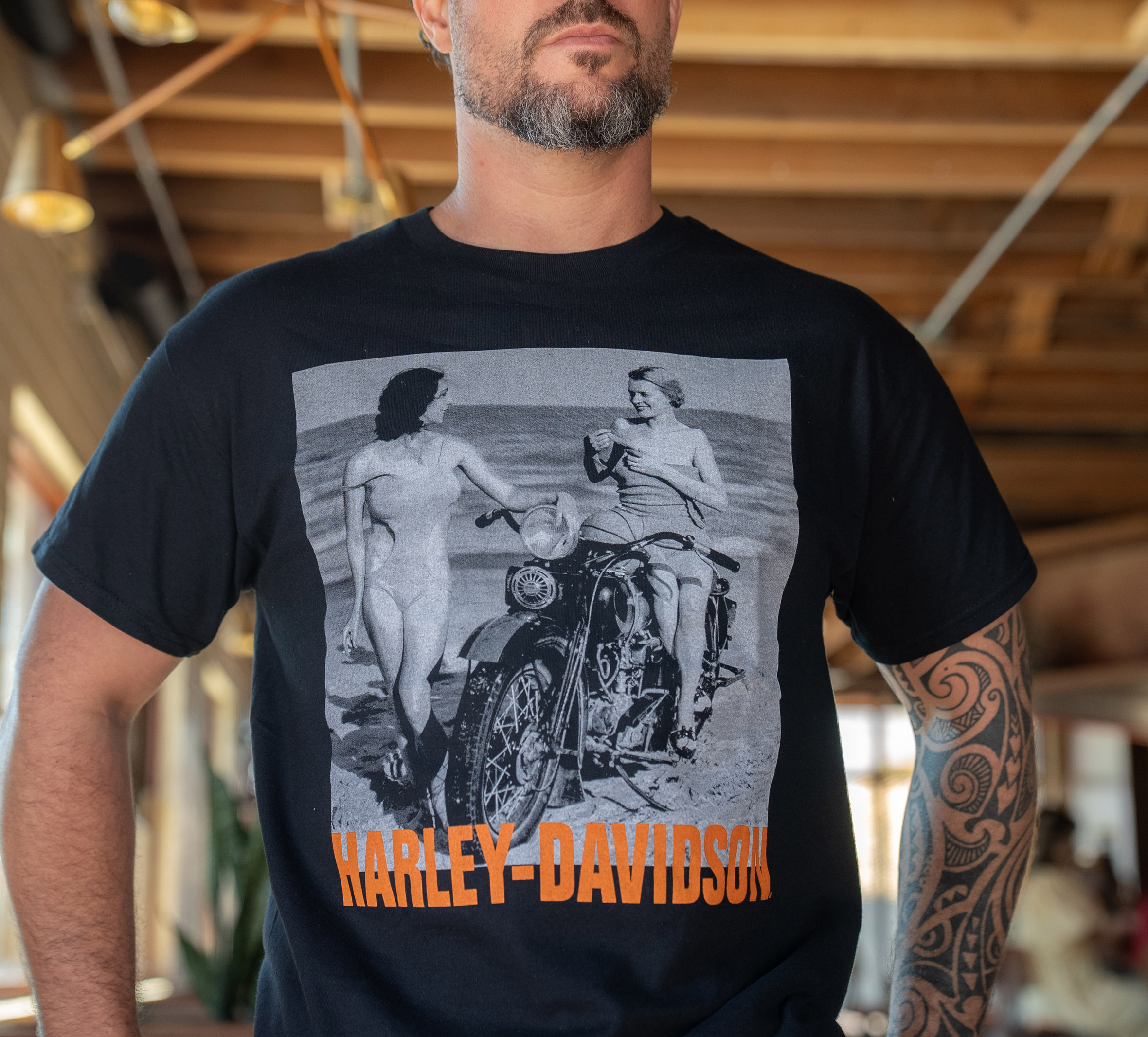 Men's Girls at the Beach Photo Tee