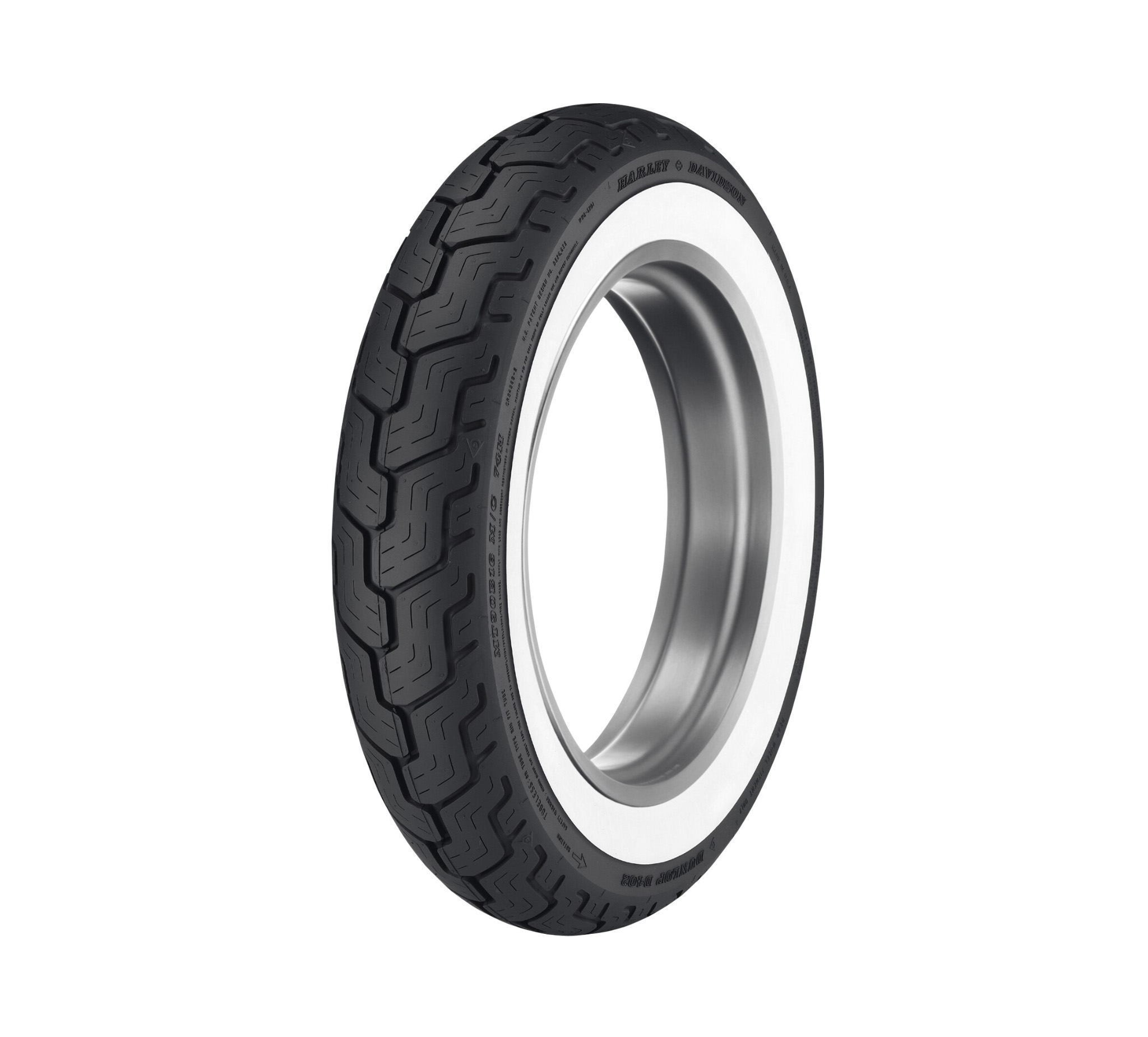 Dunlop Tire Series - D402F MT90B16 Wide Whitewall - 16 in. Front