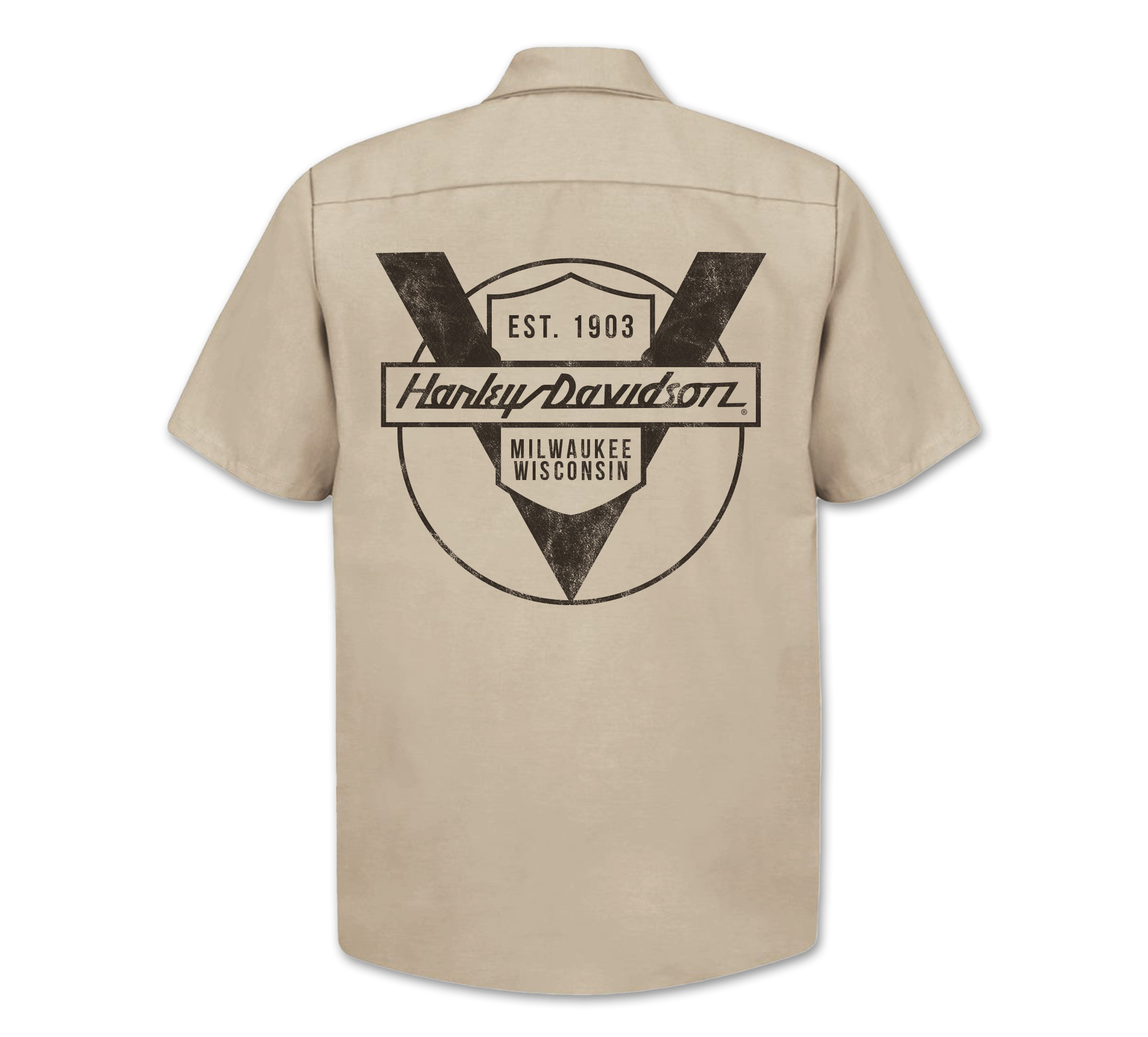Men's H-D V-Twin Logo Work Shirt