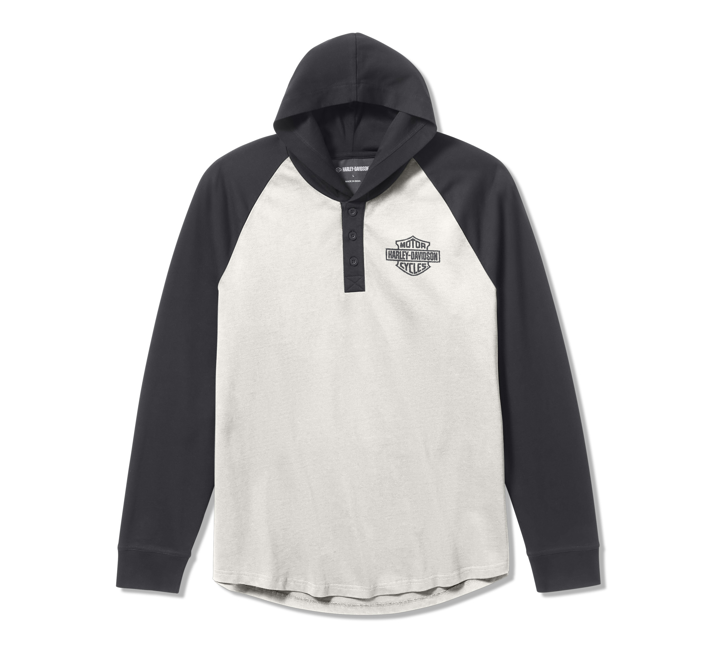 Men's HDMC Raglan Henley with Hood