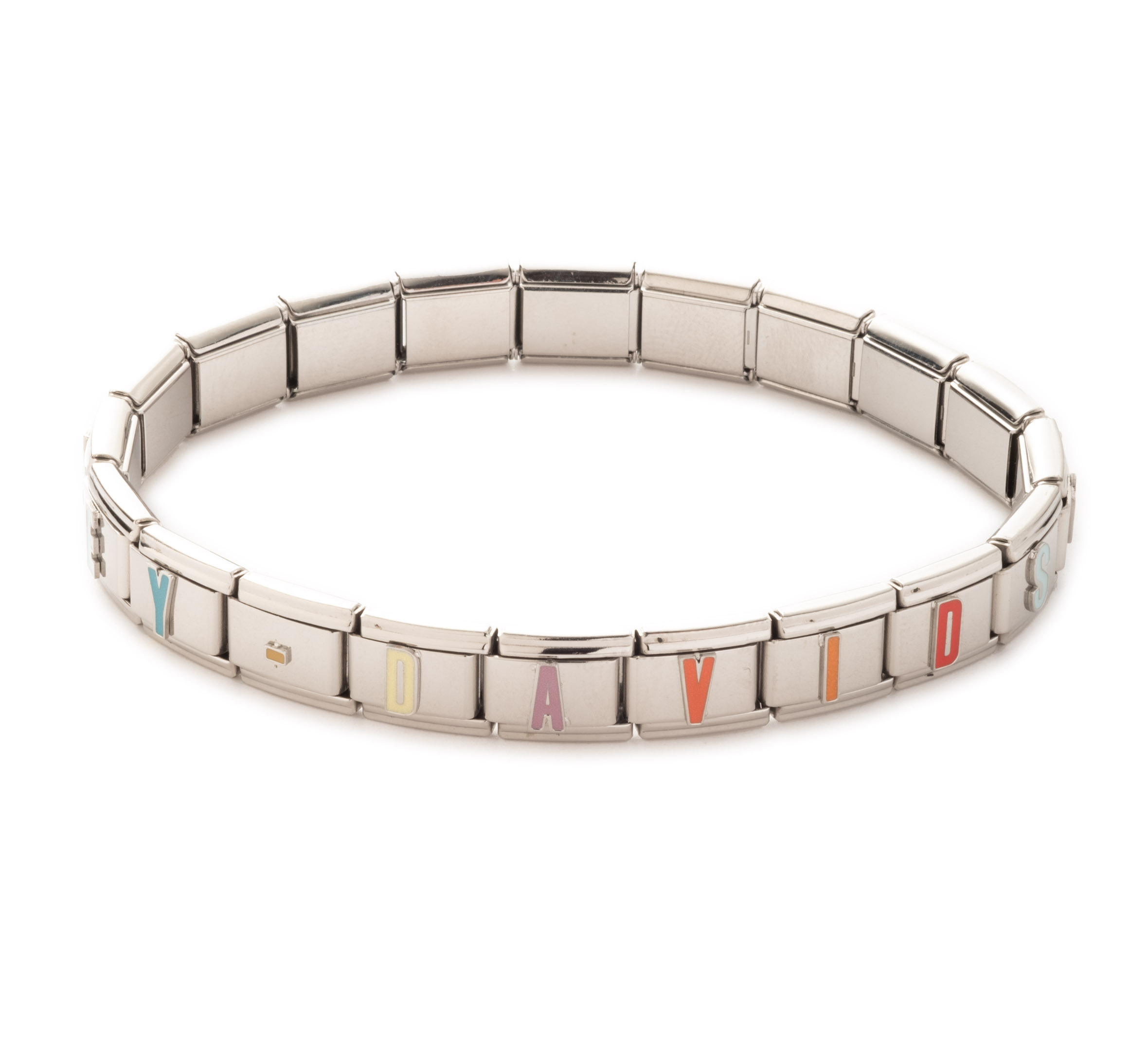 Women's Harley-Davidson Square Charm Strech Bracelet