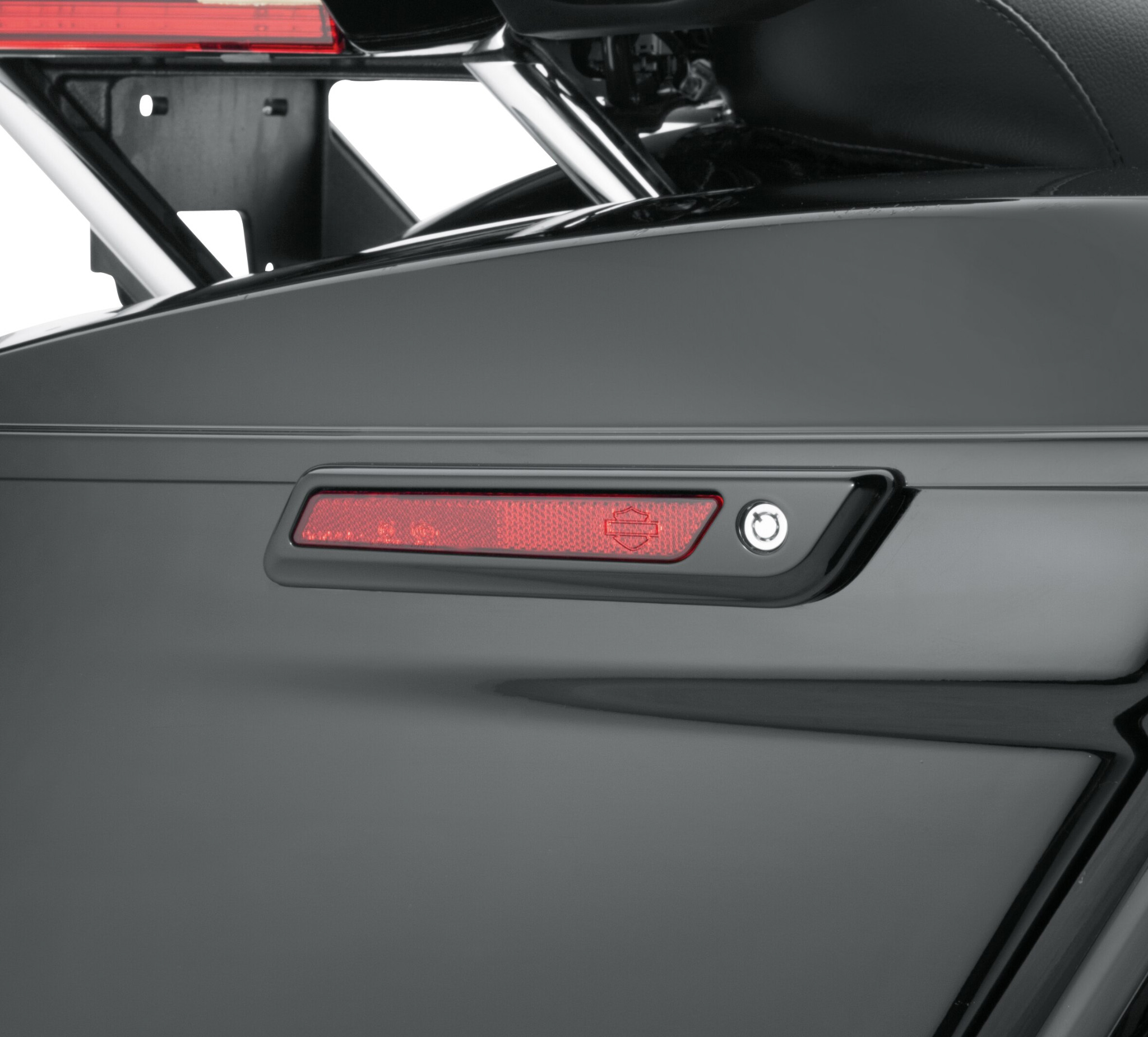 Gloss Black Saddlebag Latch and Hinge Kit