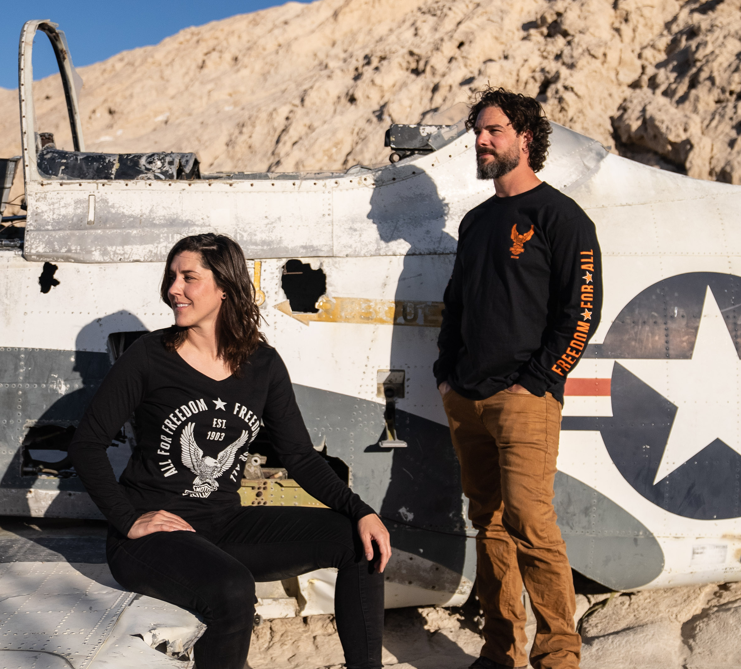 Men's All for Freedom Long Sleeve Tee