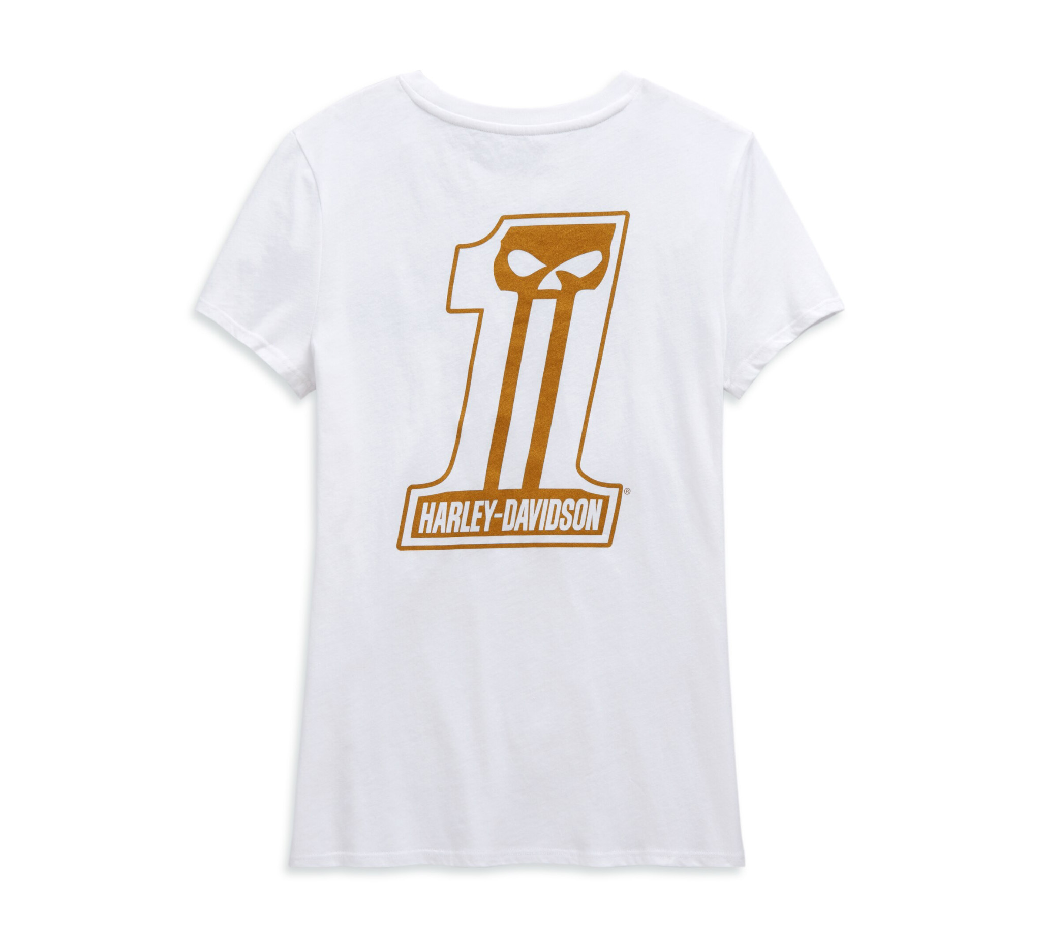 Women's Metallic #1 Skull Tee