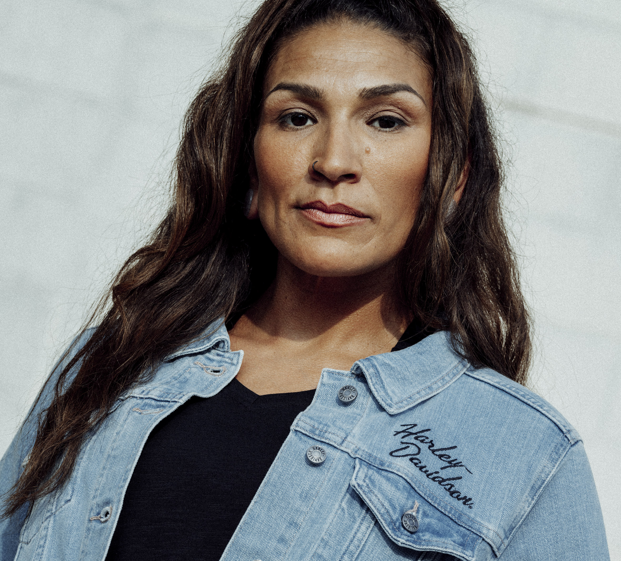 Women's Silver Wing Stretch Denim Jacket