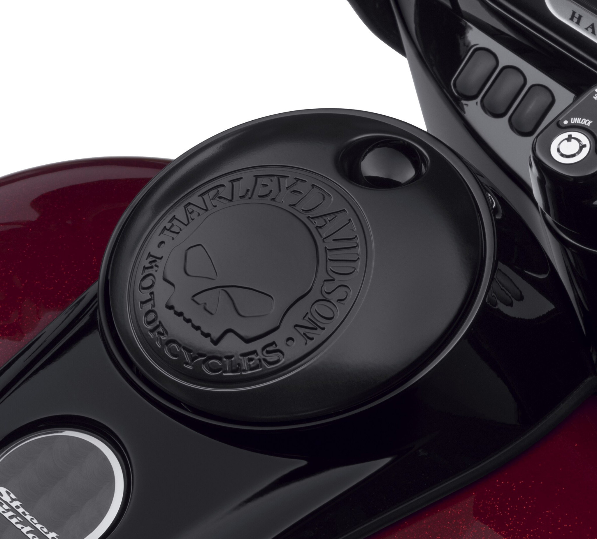 Willie G Skull Fuel Tank Console Door