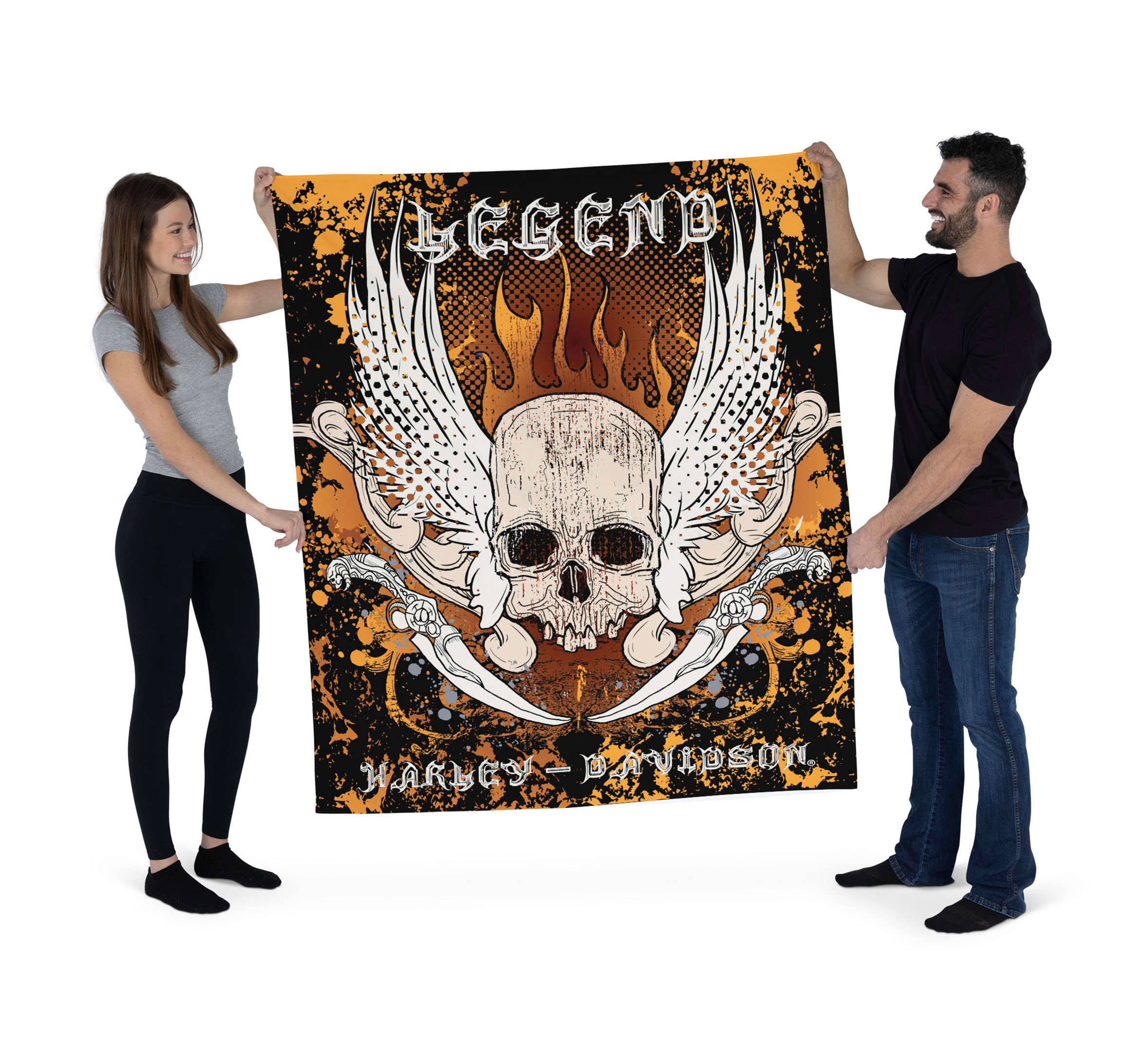 50x60 Skull & Snake Wall Hanging | Harley-Davidson CA