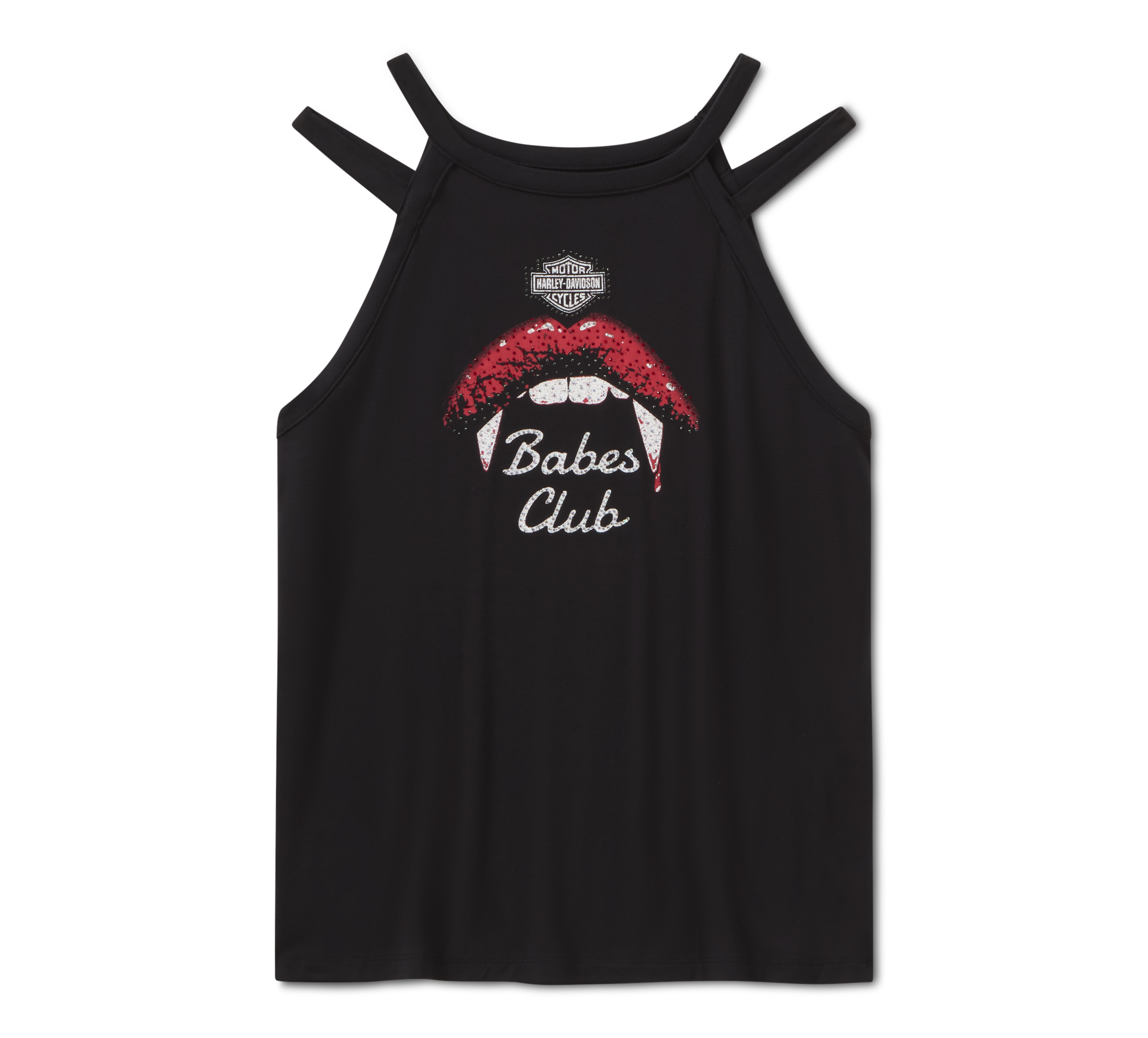 Women's Bling Immortal Strappy High Neck Tank