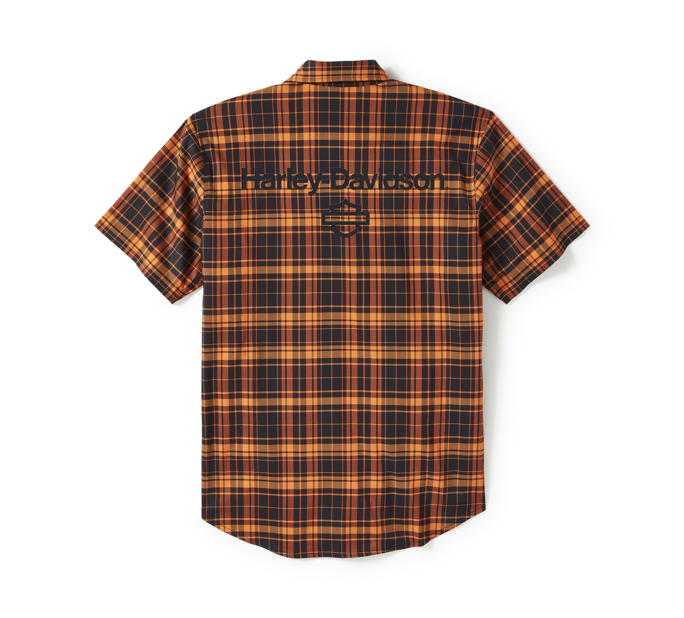 Men's H-D® TECH Coolmax® Plaid Short Sleeve Shirt