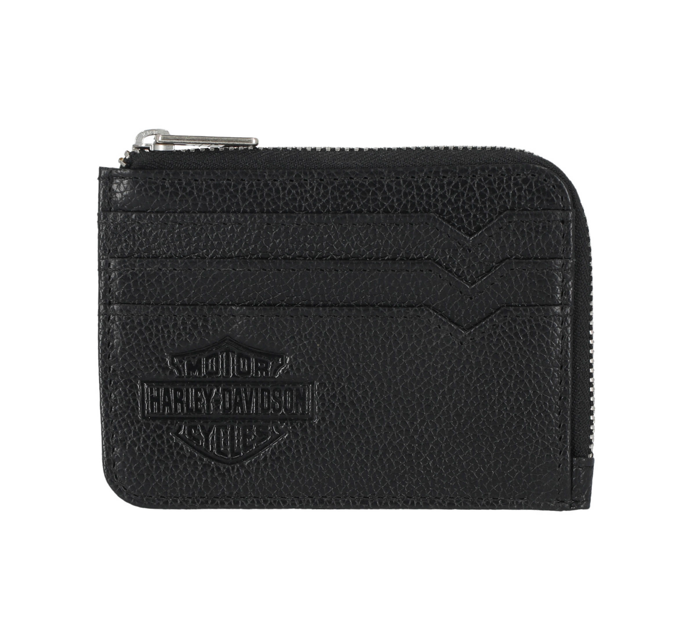 Men's Classic Leather Zip Card Case