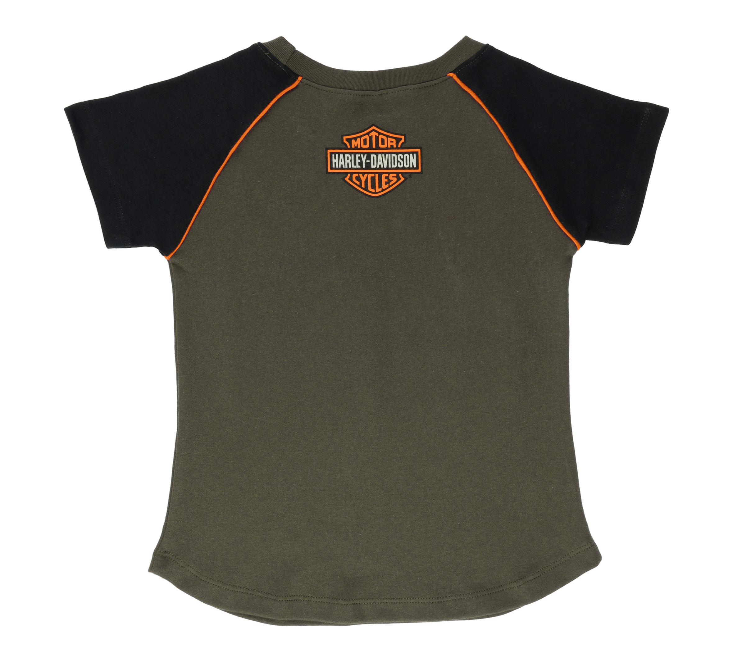 Girls Camo Raglan Tee
