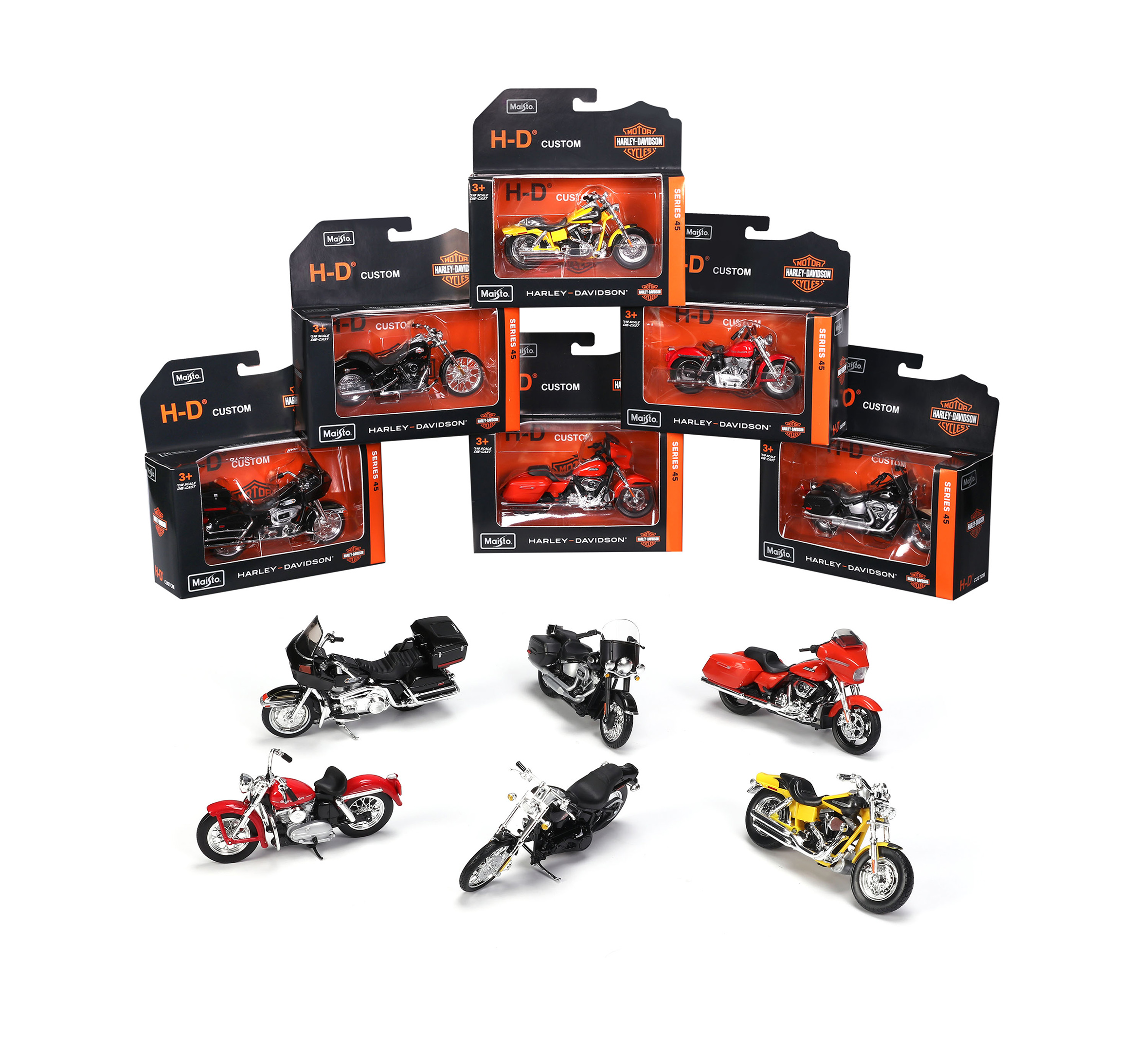 Harley-Davidson 1/18スケール　20個まとめてお得セット H-D 1:18 Scale Diecast Motorcycle Series 43 Set | Harley-Davidson USA