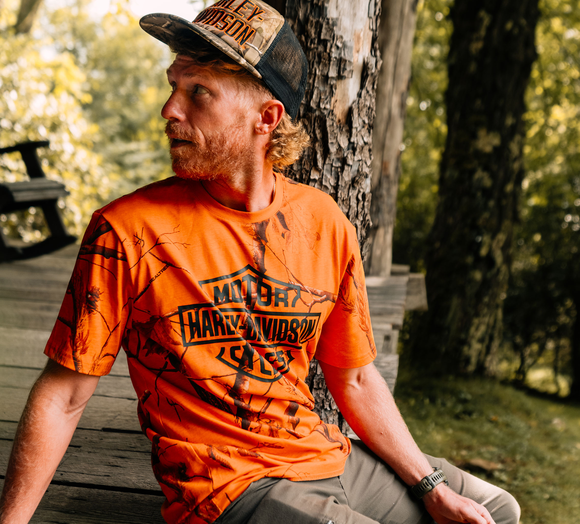 バイクウェア・装備 HARLEY-DAVIDSON REBEL WITH A CAUSE Tee Men's Harley-Davidson x Realtree Printed Tee | Harley-Davidson USA